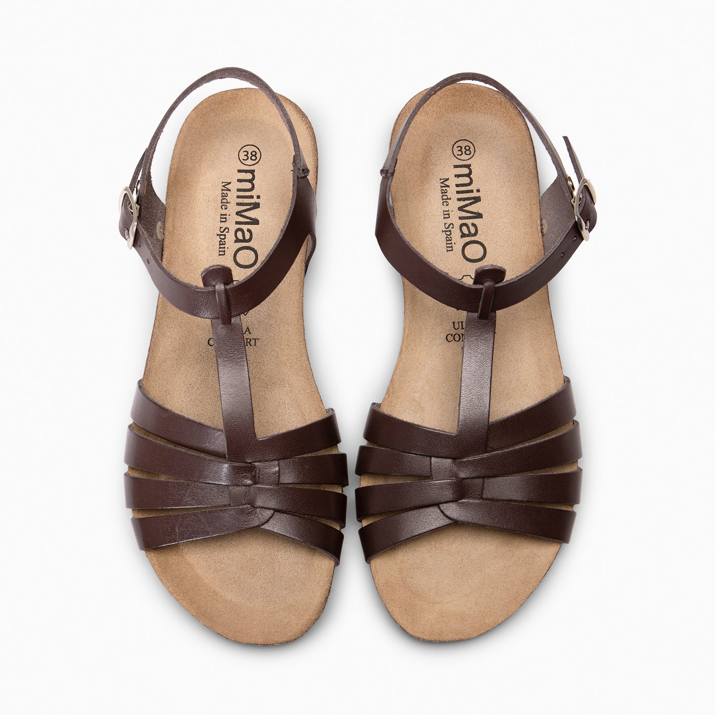 DITA - Sandalias BIO de tiras MARRON