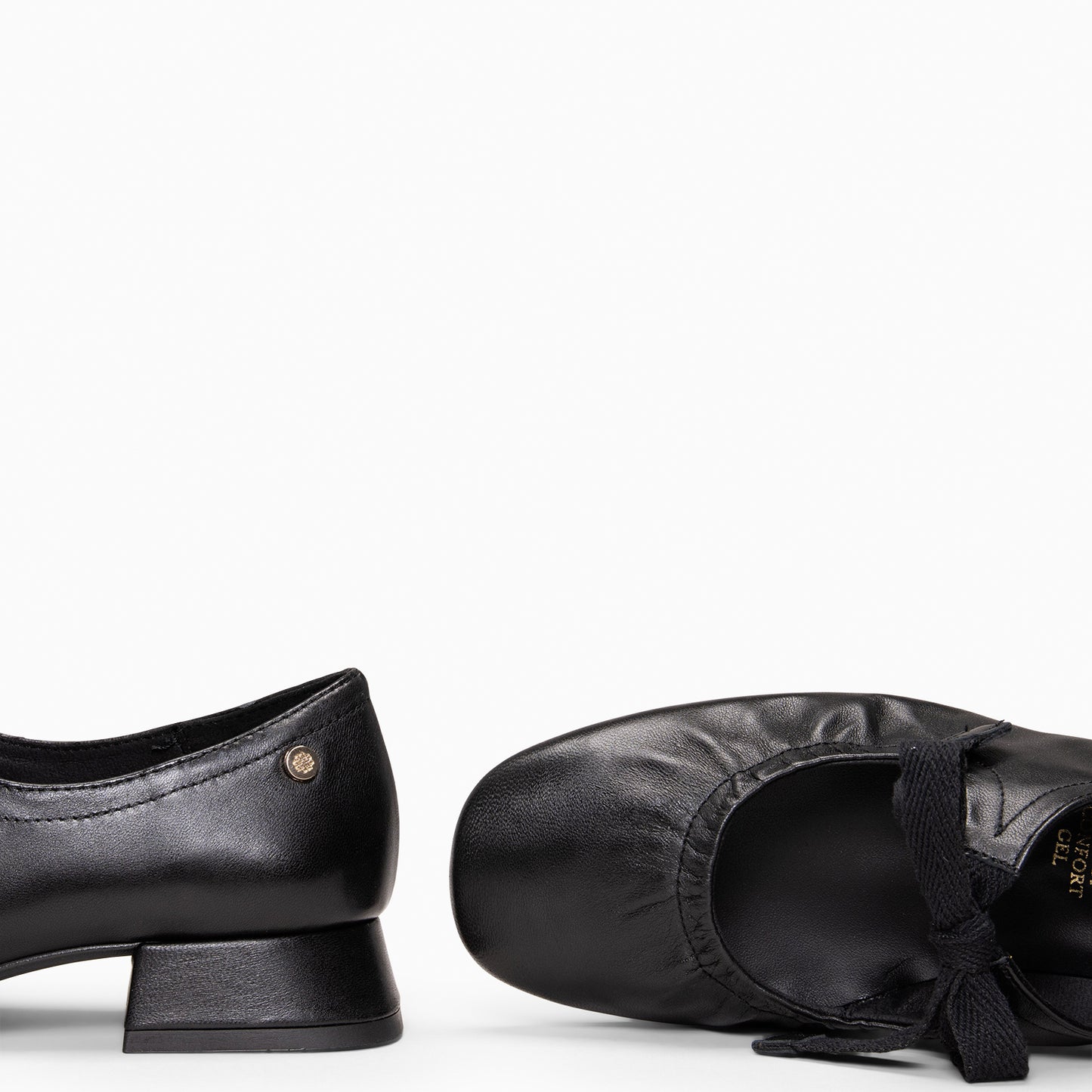 CORA– Merceditas con lazo NEGRO