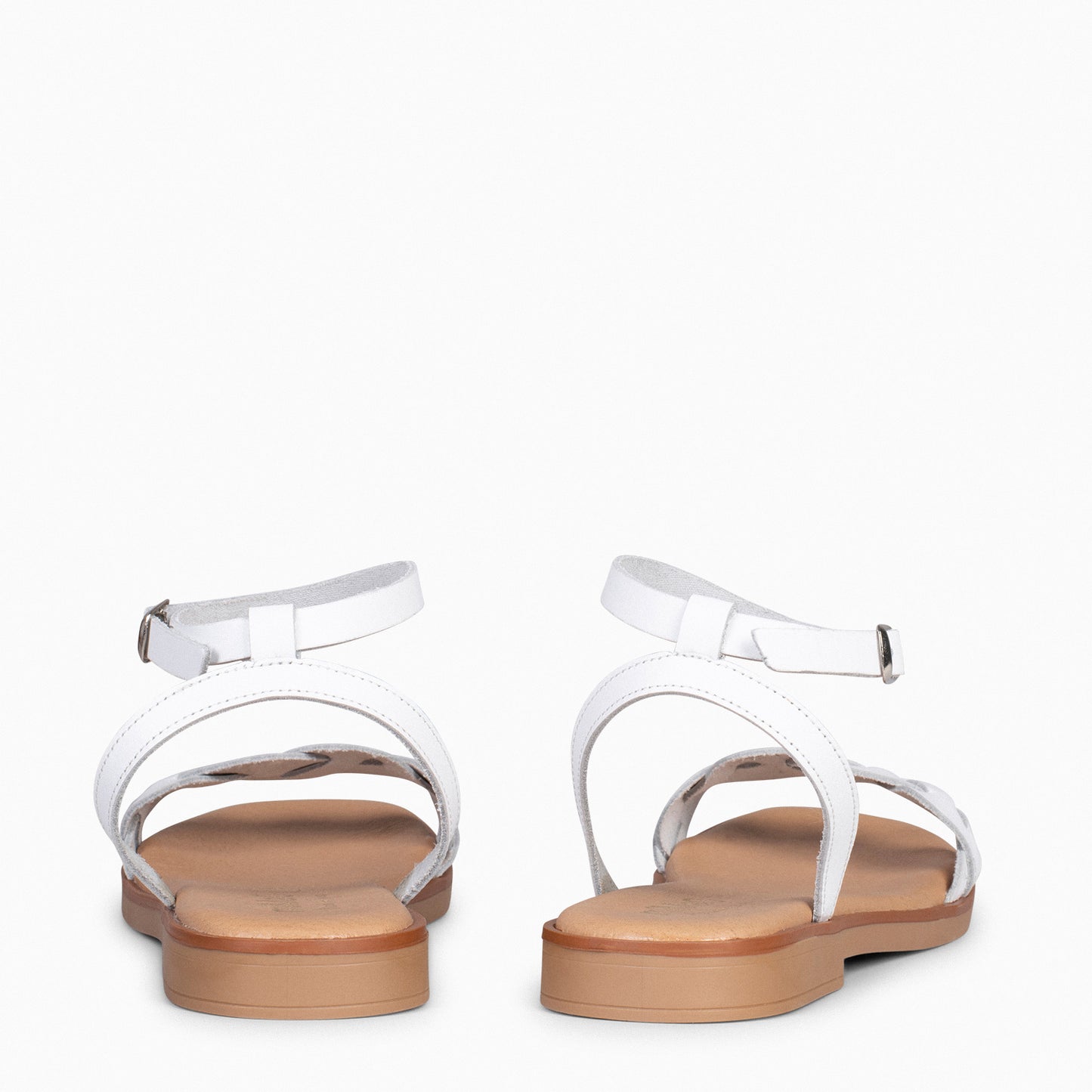 ARECA – Sandalias Planas Mujer BLANCO