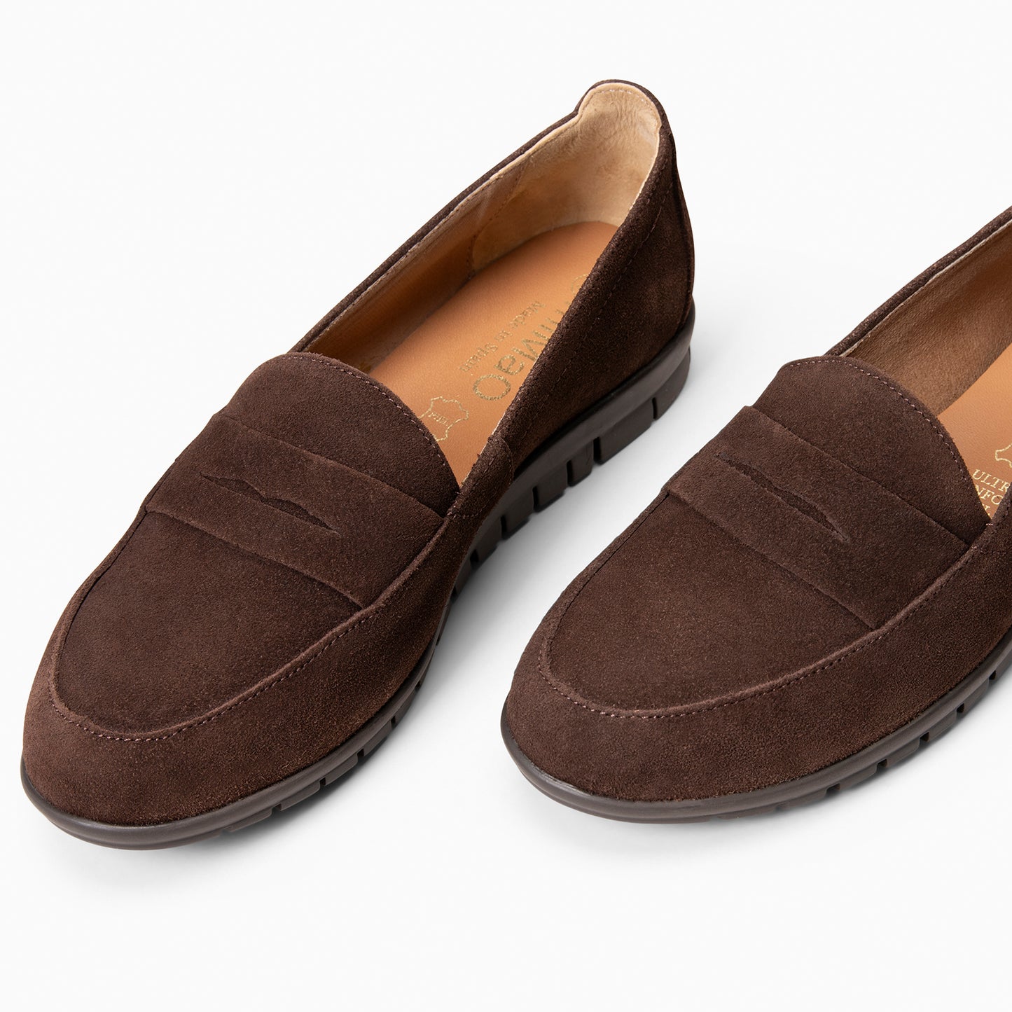 360 – Mocasines con antifaz y cuña interna MARRON