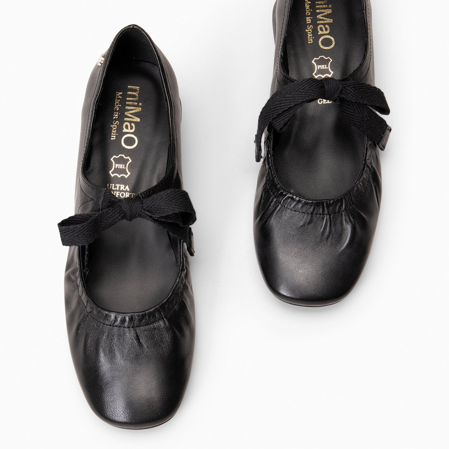 CORA– Merceditas con lazo NEGRO