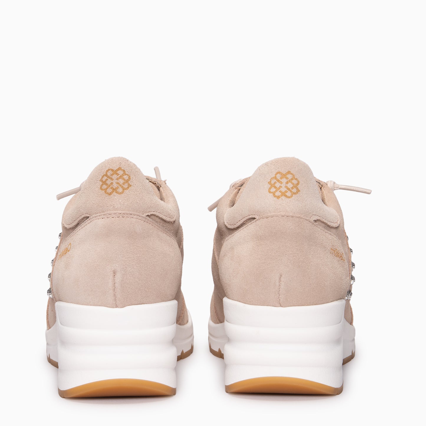 METZ - Zapatillas con cuña de ante  NUDE