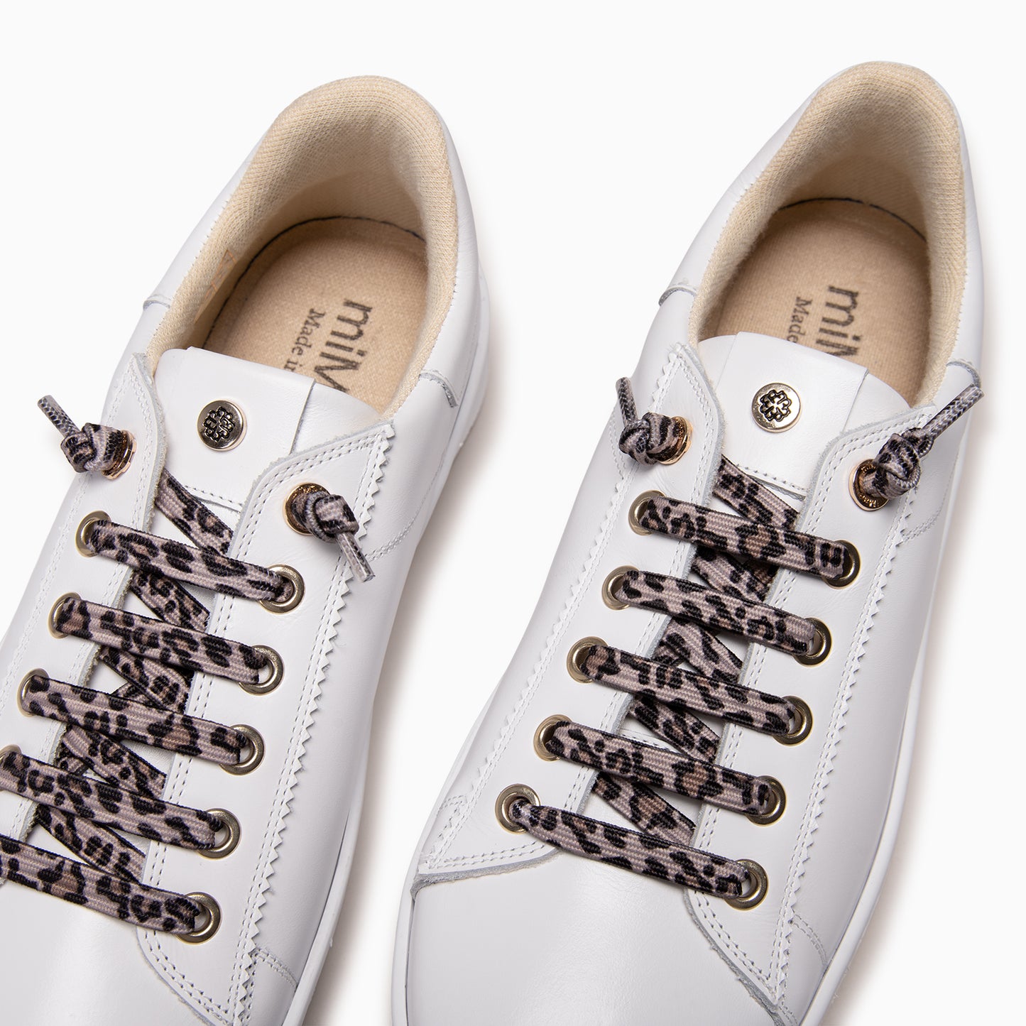NANTES - Zapatillas Elegantes BLANCO LEOPARDO