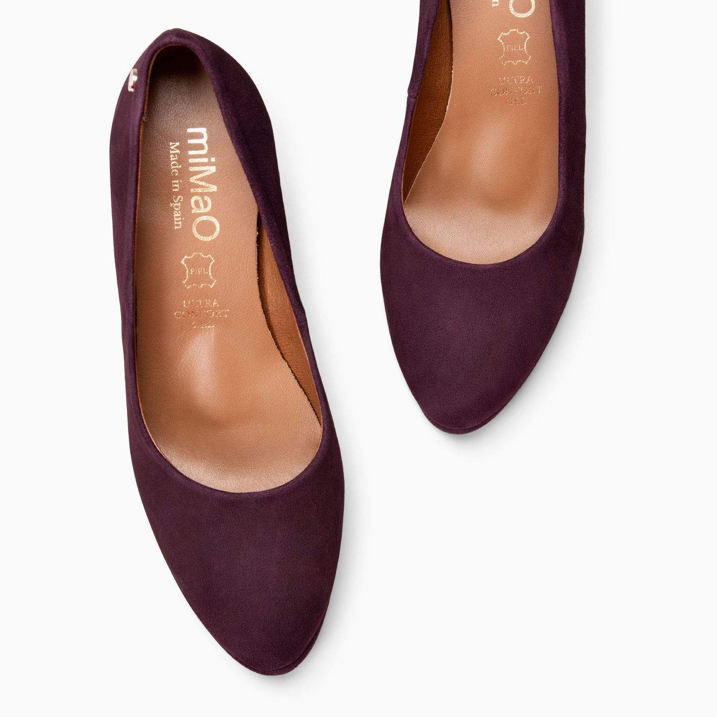 PLATAFORMA - Zapatos de tacón alto y plataforma en CIRUELA