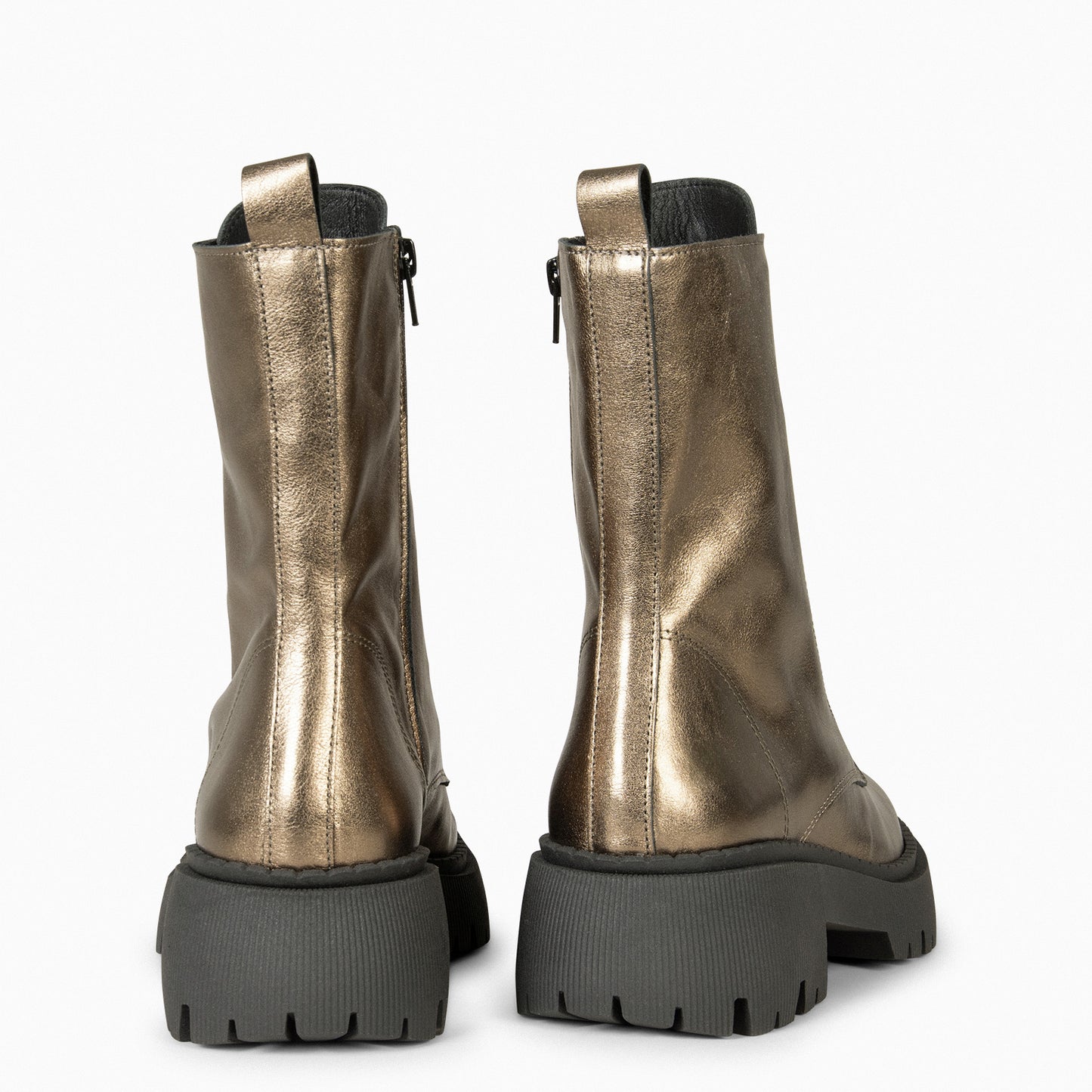 HALEN - Botas militares plataforma track METAL