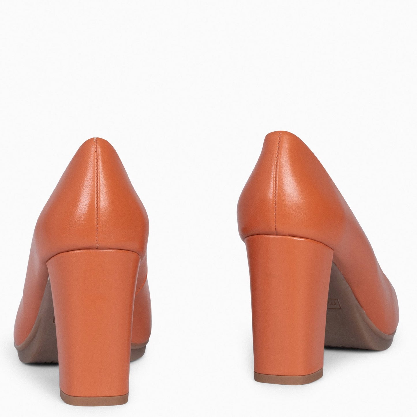 URBAN SALON – Zapatos de tacón alto de napa NARANJA