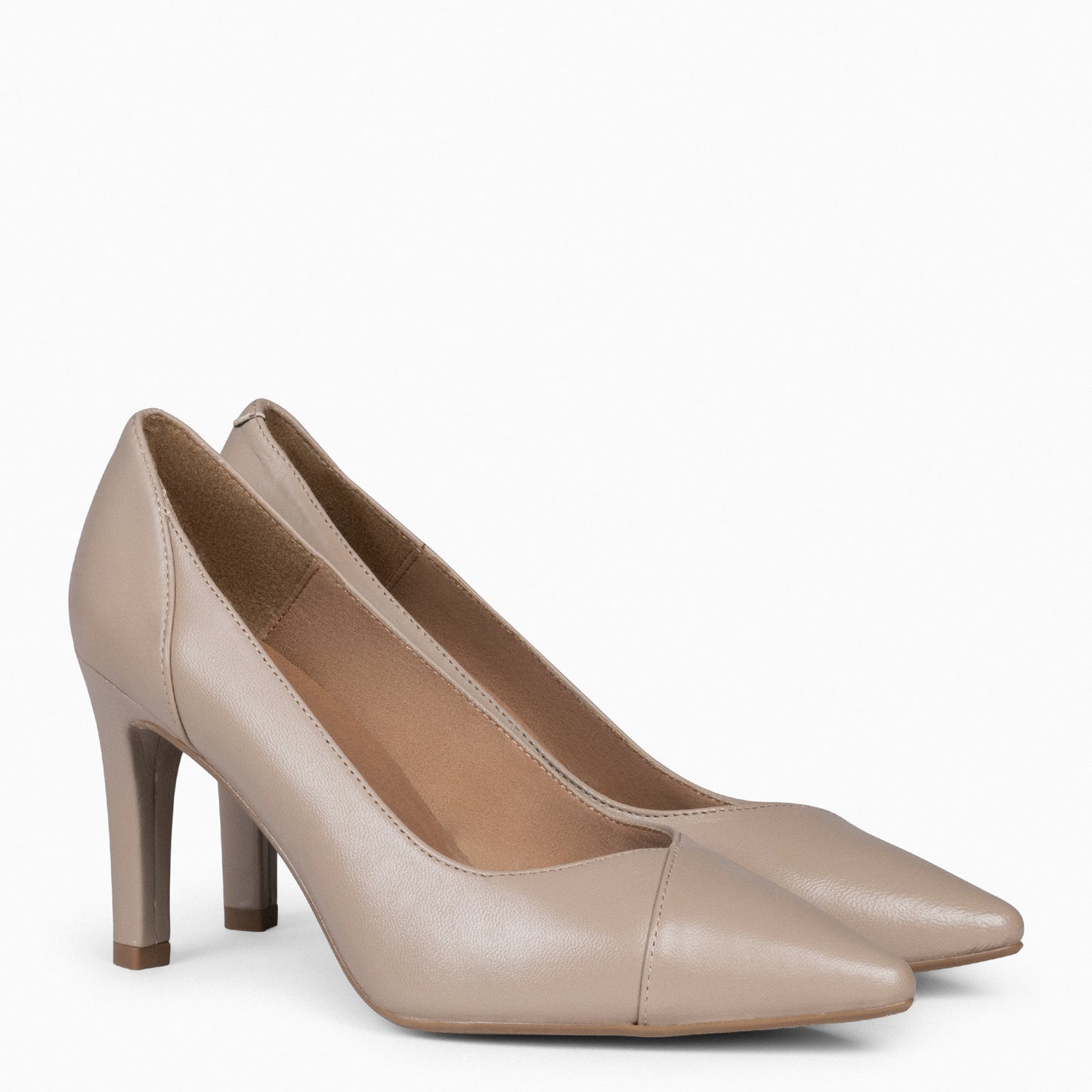 GLAM - Zapatos de tacón alto para mujer TAUPE