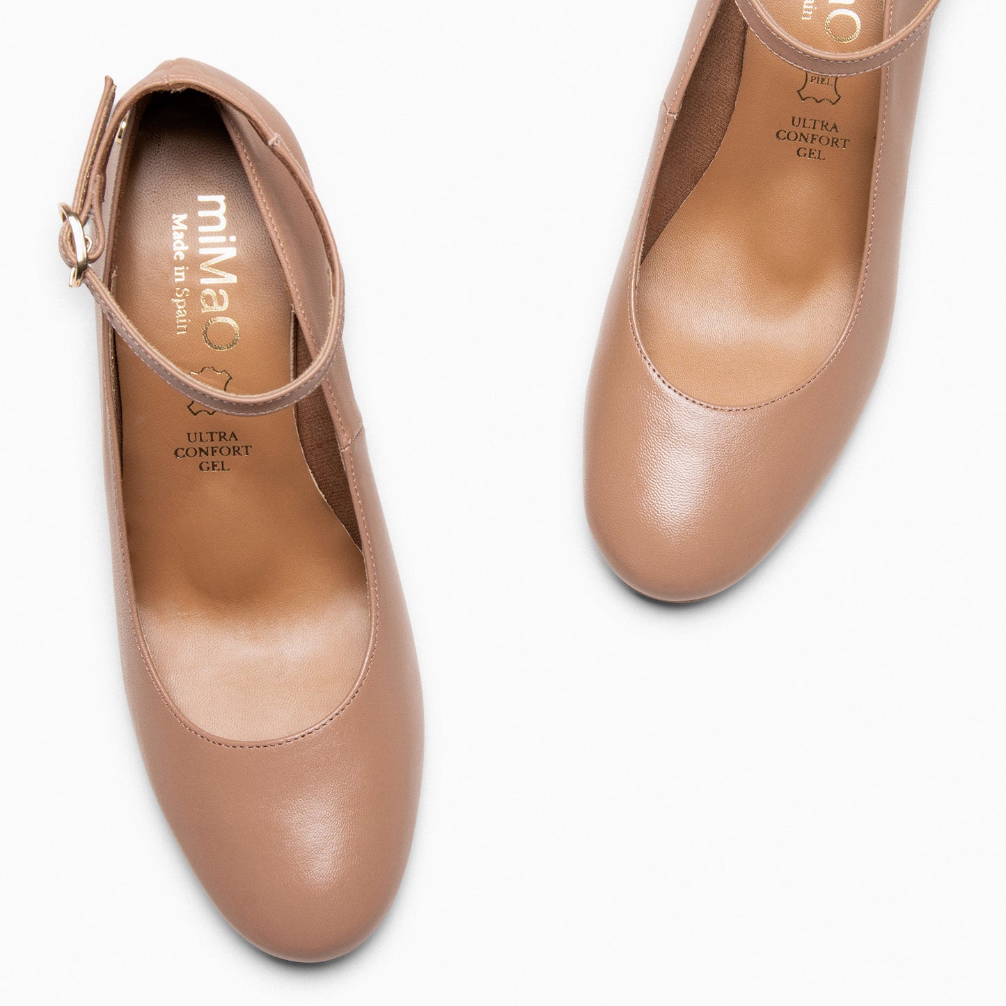 CAROL – Sapatos com pulseira e salto NUDE