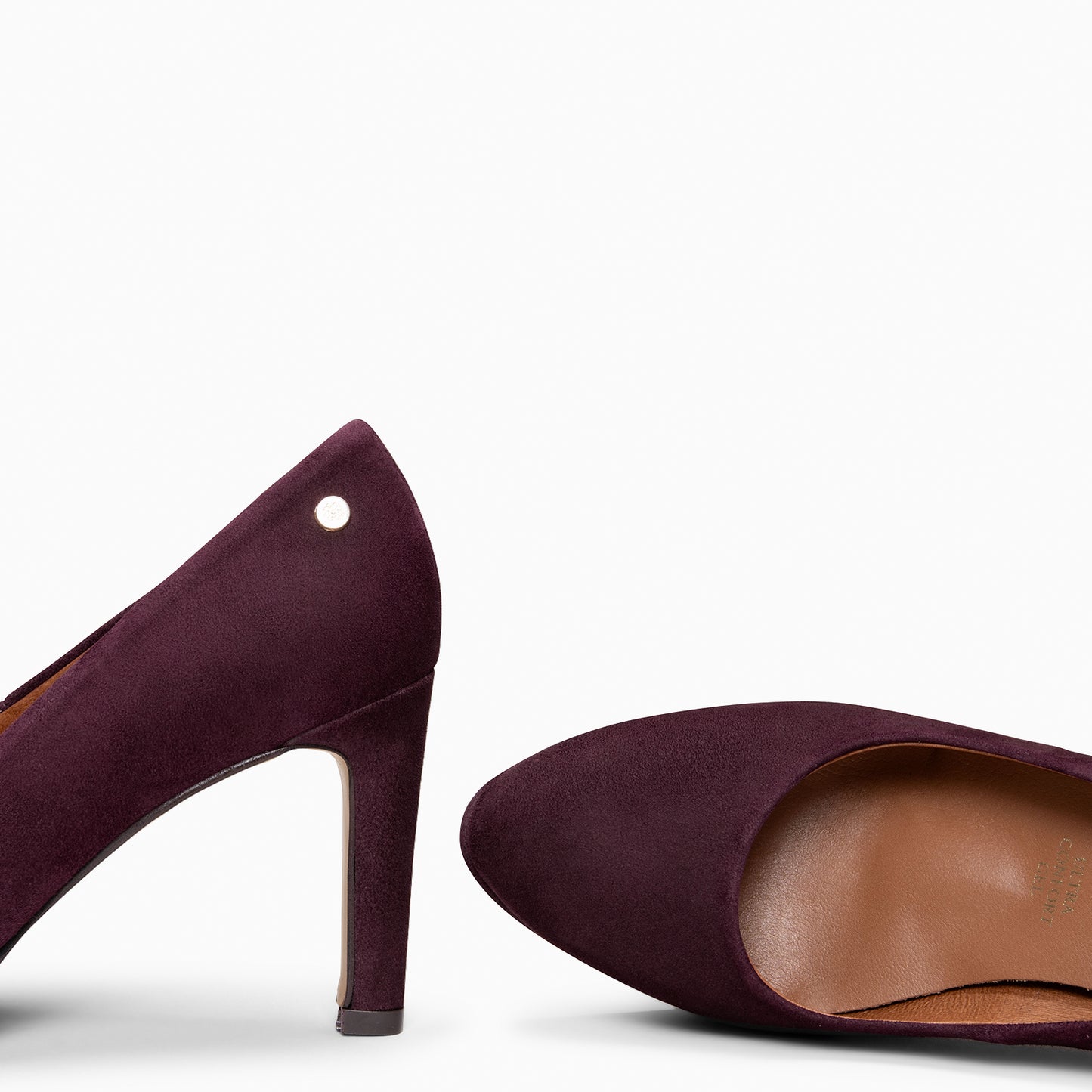 PLATAFORMA - Zapatos de tacón alto y plataforma en CIRUELA