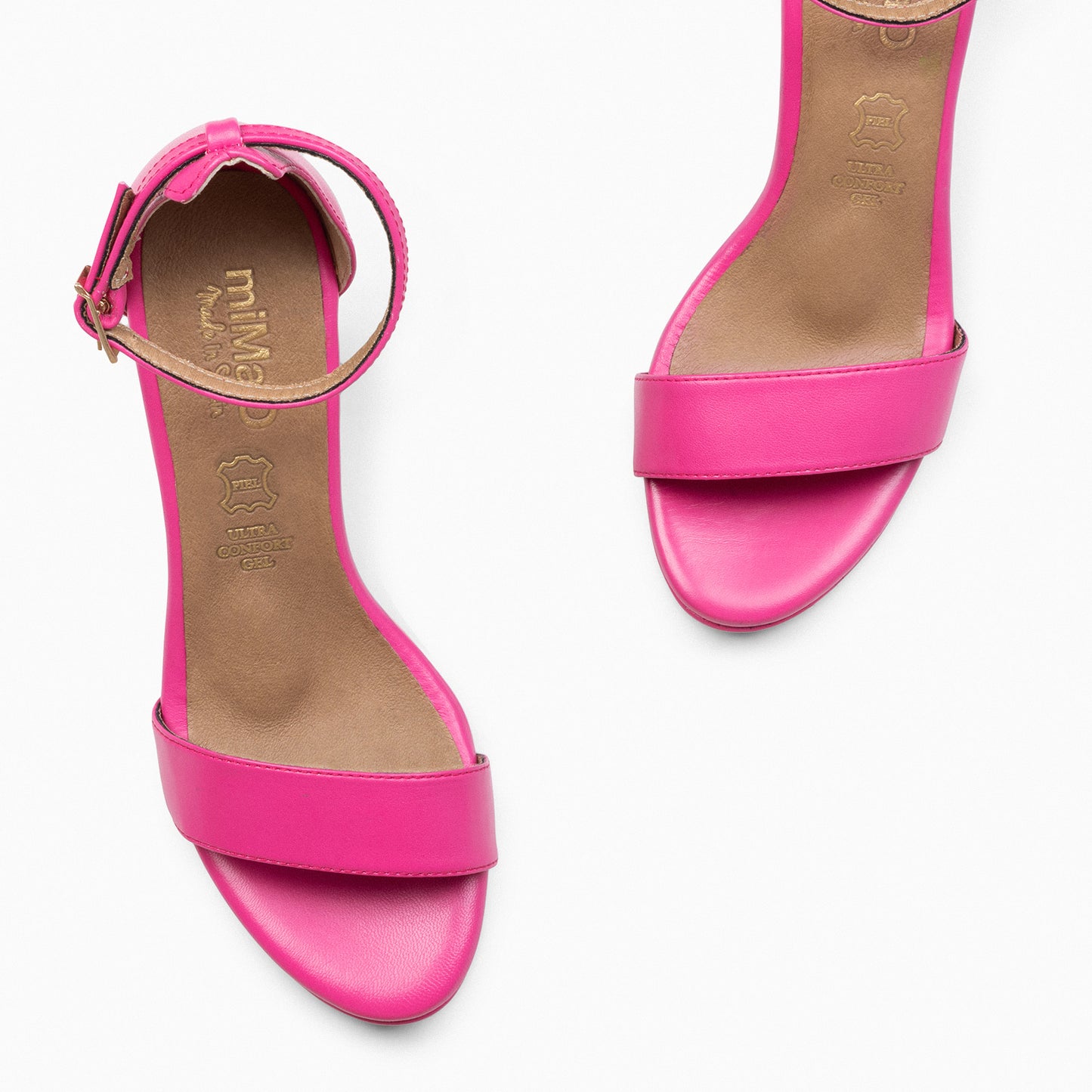 FIESTA - Sandalias de tacón alto y plataforma FUCSIA