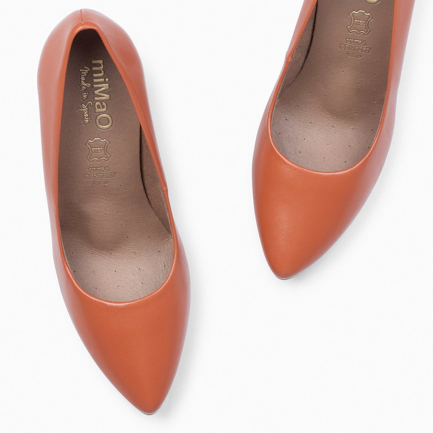 URBAN SALON – Chaussures à talons en nappa ORANGE