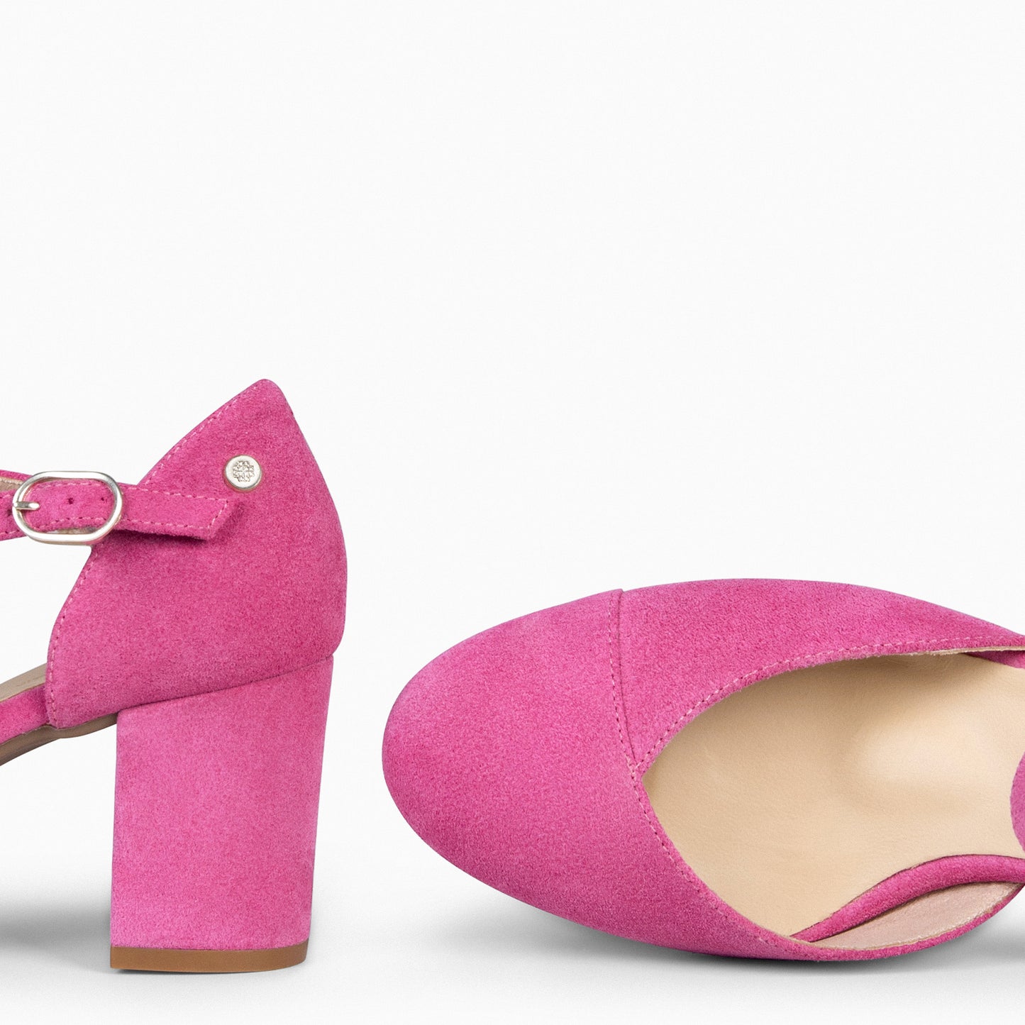 ISI - Zapatos de Mujer Abiertos con pulsera FUCSIA