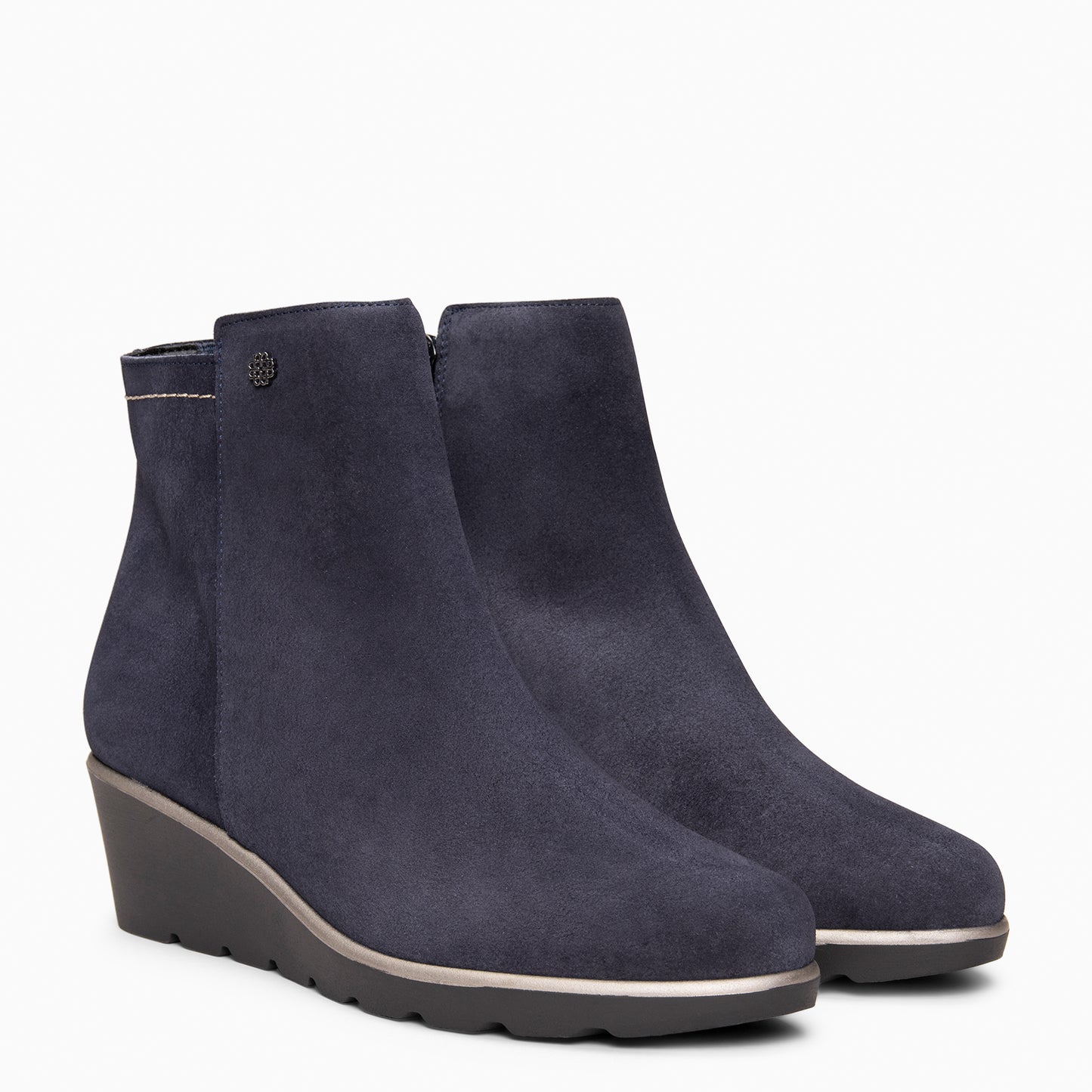 LULEA – botin de serraje hidrófugo MARINO