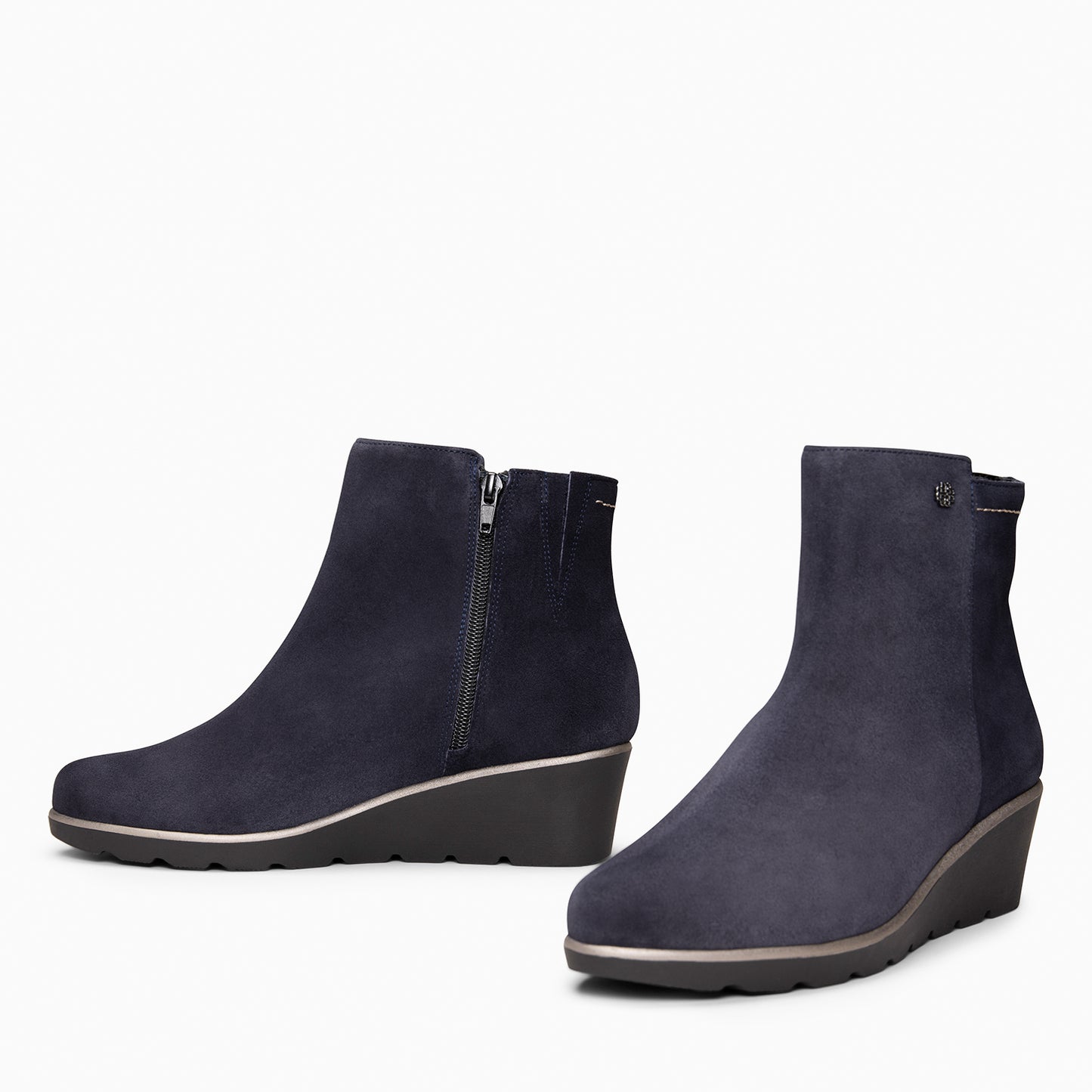 LULEA – botin de serraje hidrófugo MARINO