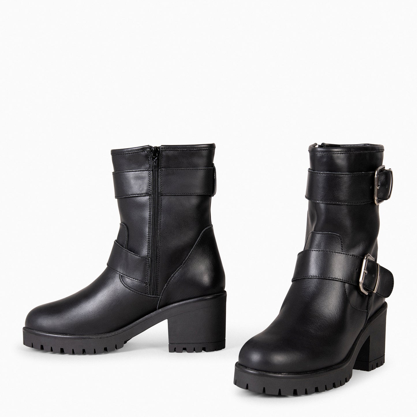 JANET – Botas biker de mujer NEGRO