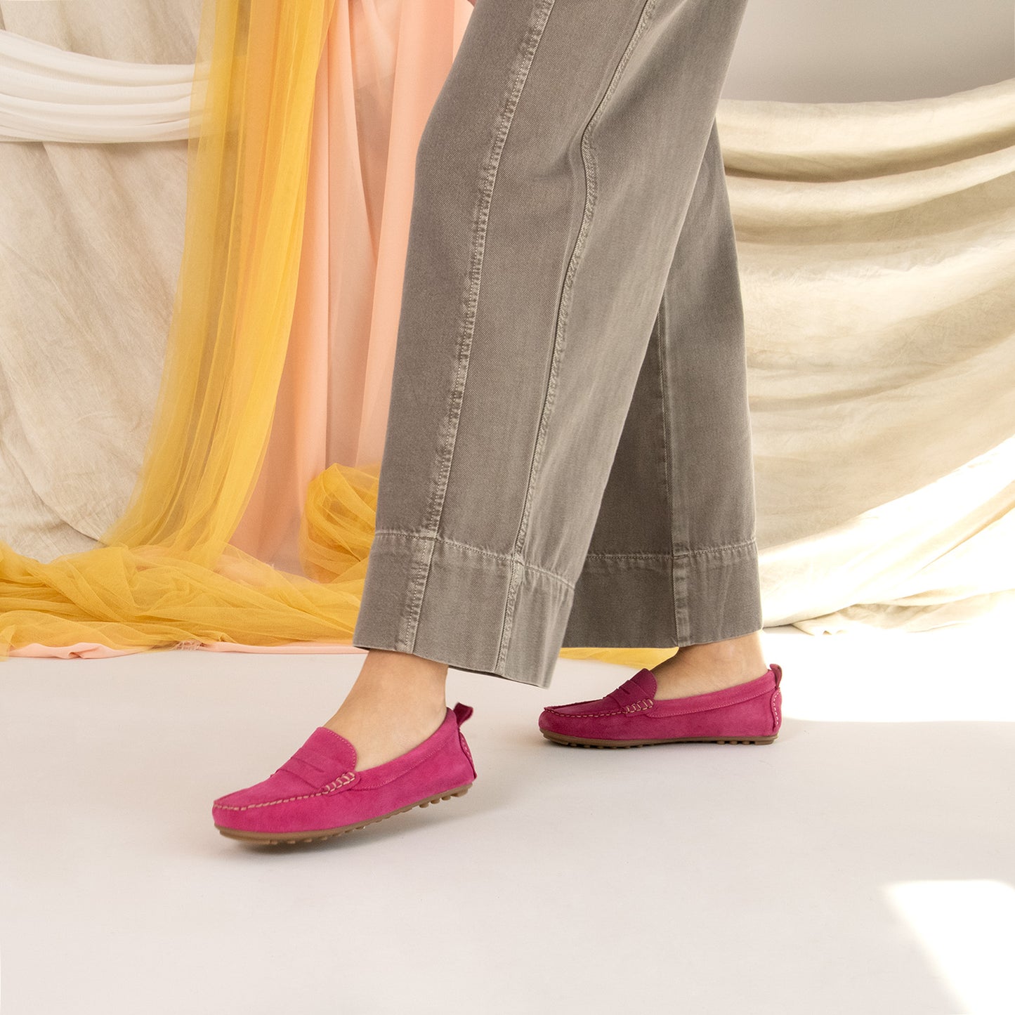 MONTEZ – Mocasín plano FUCSIA