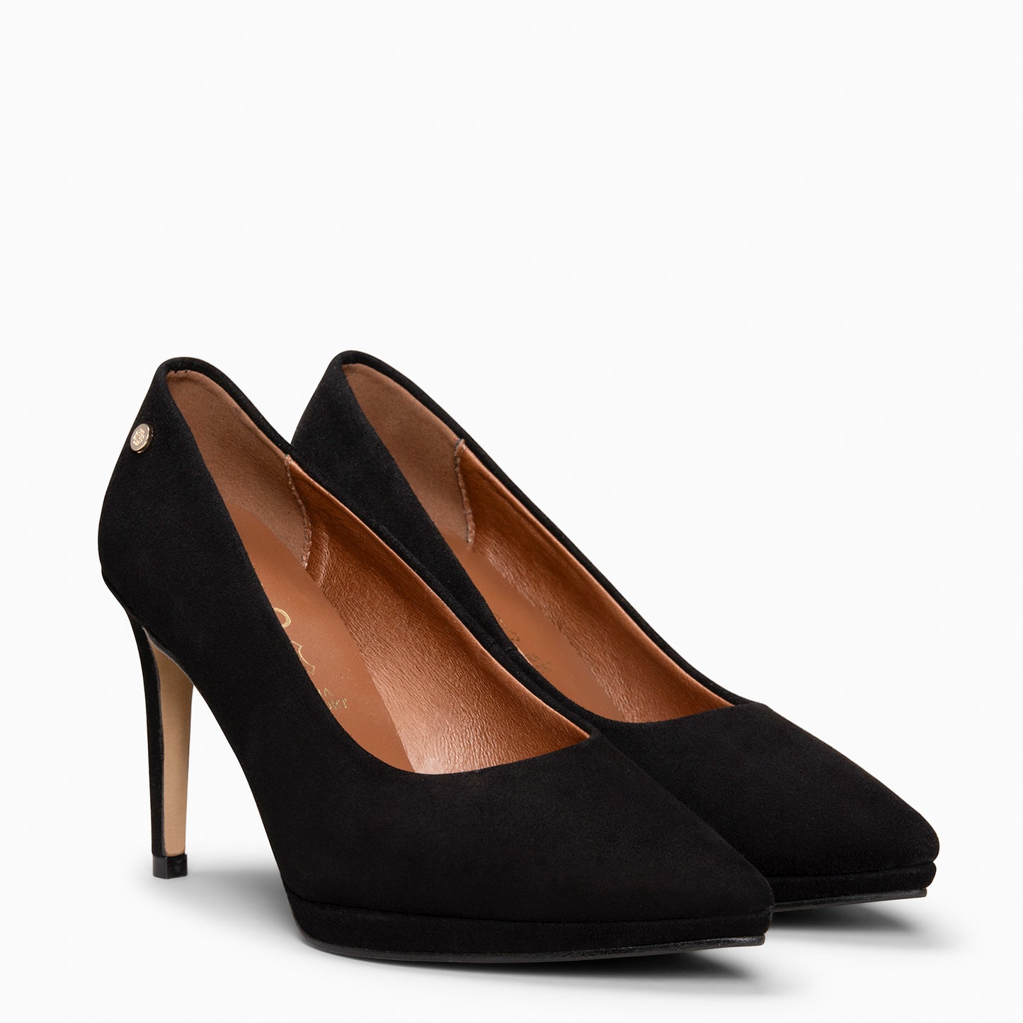 LAUREN – Zapato de tacón alto en piel NEGRO