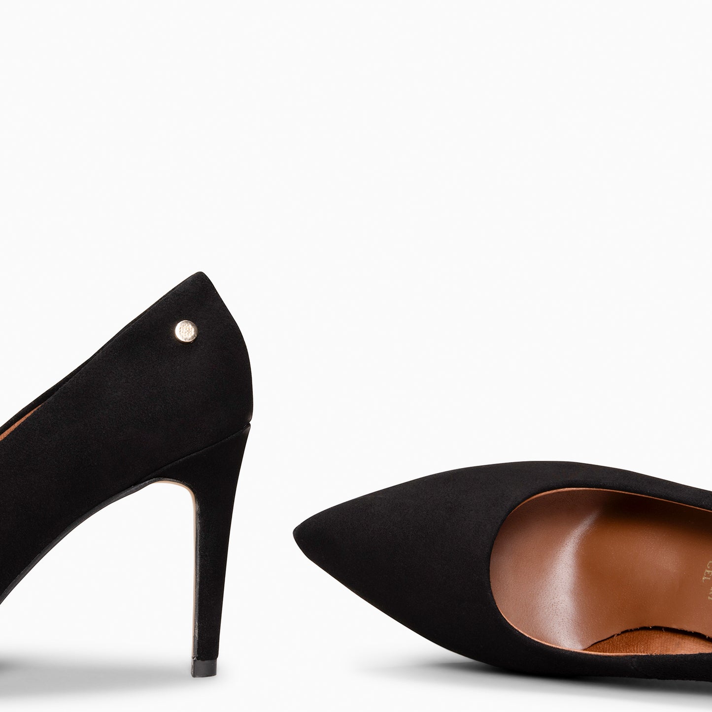 LAUREN – Zapato de tacón alto en piel NEGRO