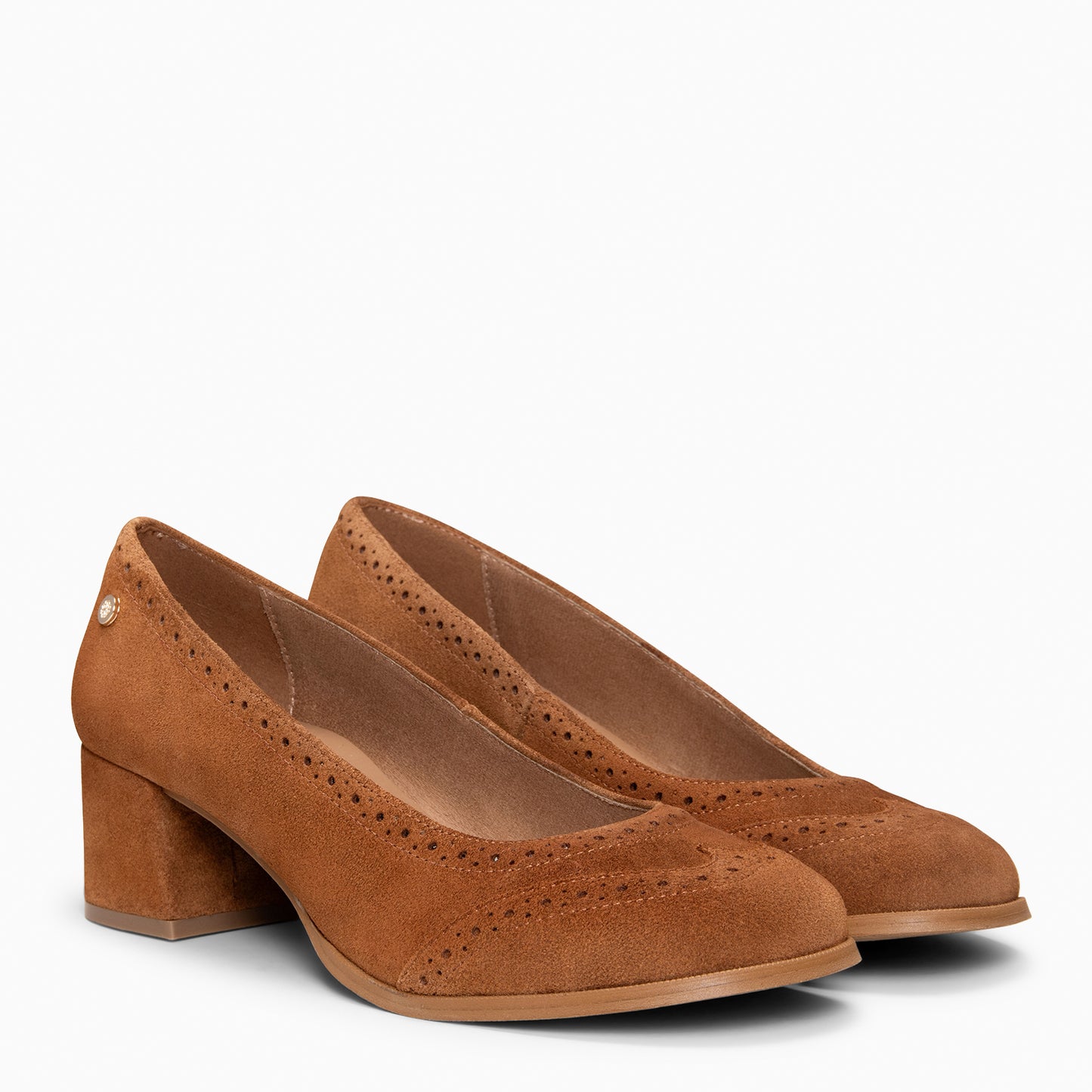 EDEN - Zapatos de tacón ancho baresoft CAMEL