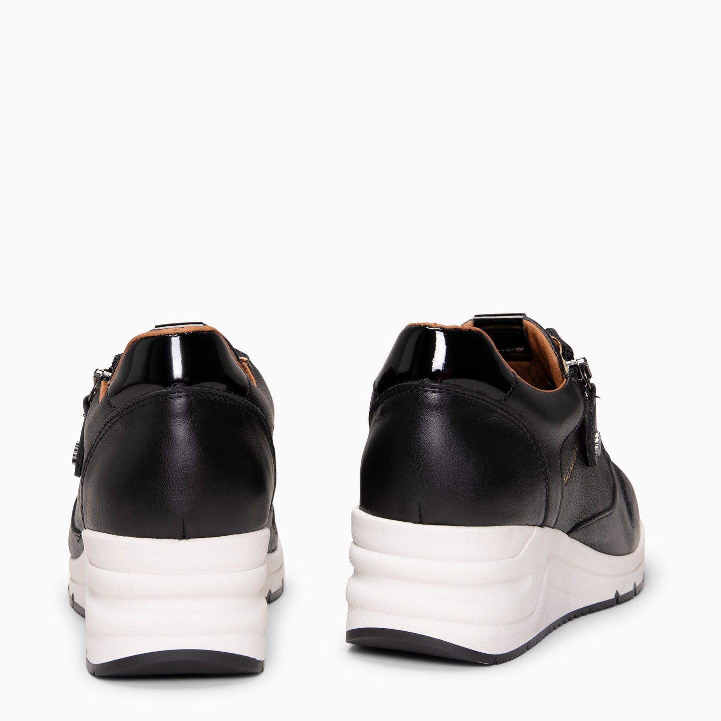 NIMES – Zapatillas deportivas con adorno cremallera NEGRO