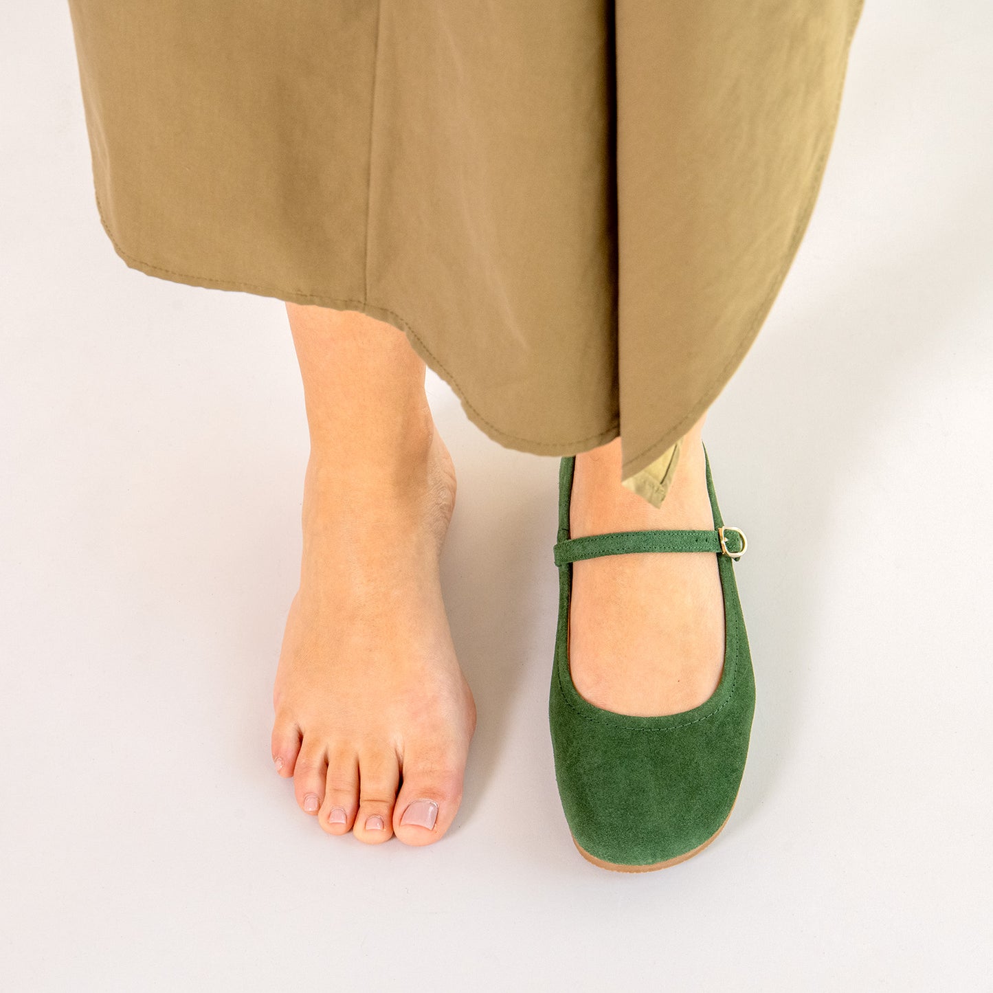 JAZMÍN - MERCEDITA PLANA ESTILO BARESOFT VERDE