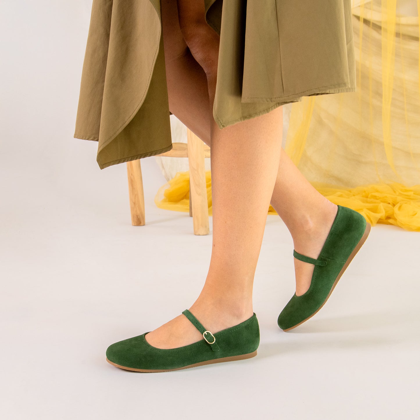 JAZMÍN - MERCEDITA PLANA ESTILO BARESOFT VERDE
