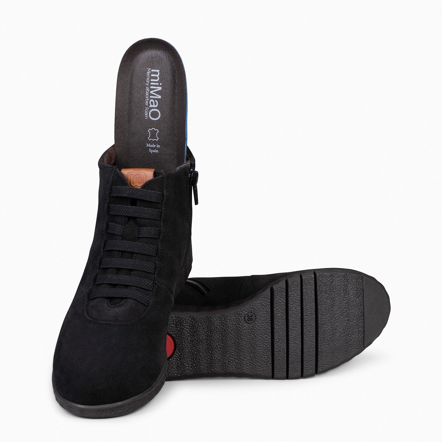 FLEXY - Zapatillas abotinadas NEGRO