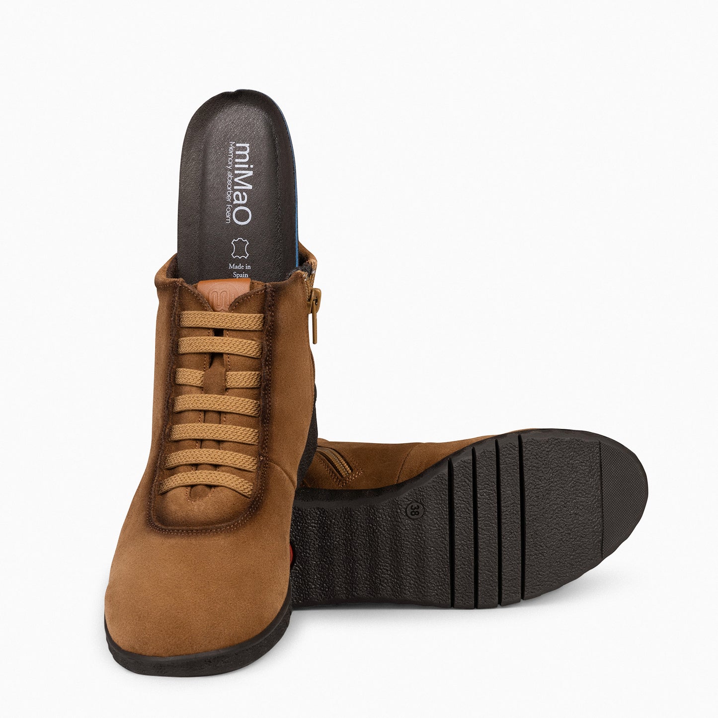 FLEXY - Zapatillas abotinadas CAMEL