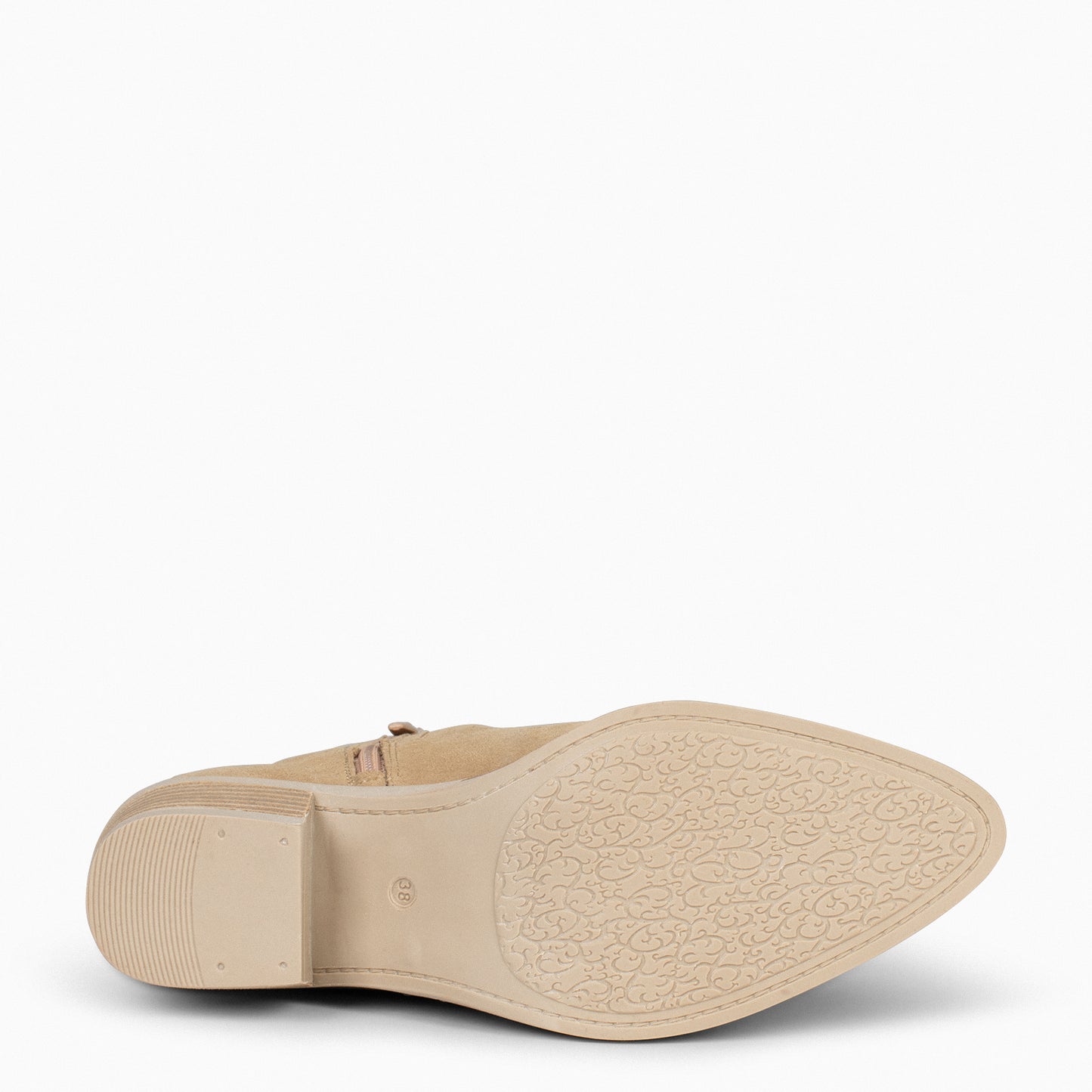 HOUSTON – Botines cowboy con tacón BEIGE