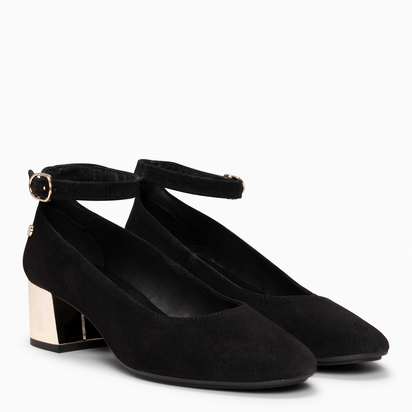 URBAN REDONDO CON PULSERA – Zapato de tacón medio NEGRO