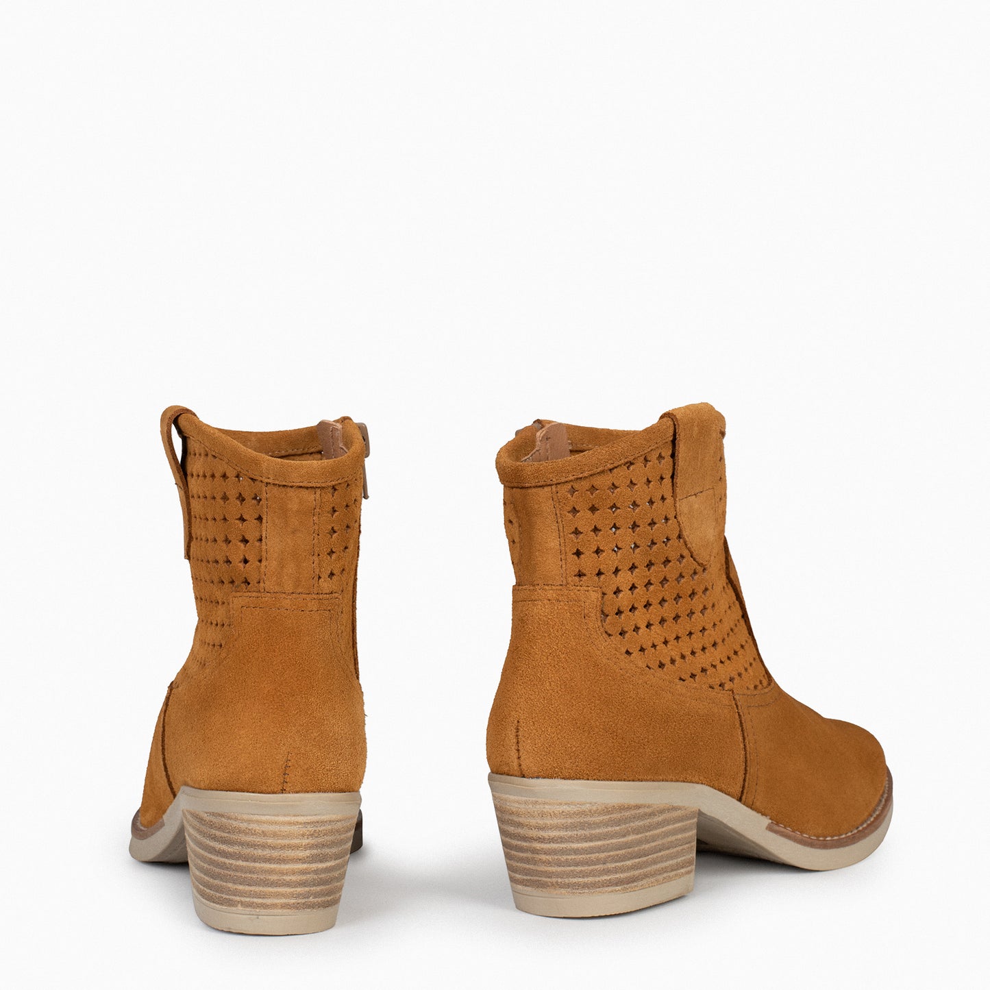 HOUSTON – Botins cowboy com salto CAMEL