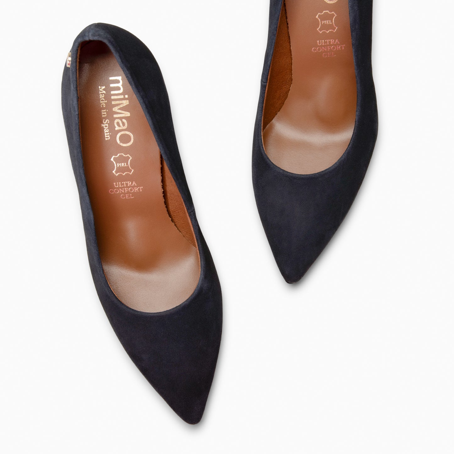 LAUREN – Zapato de tacón alto en piel MARINO