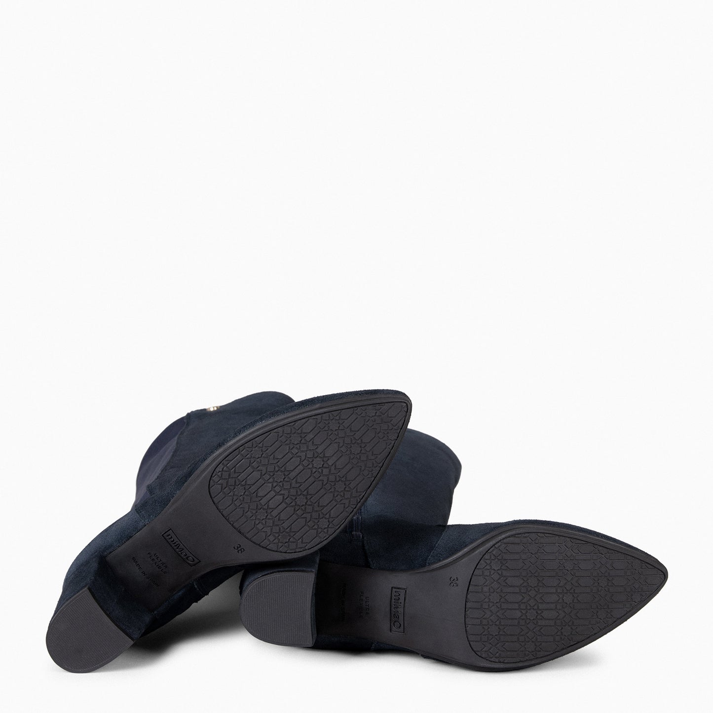 SUNSET – Botas con Tacón con elástico MARINO