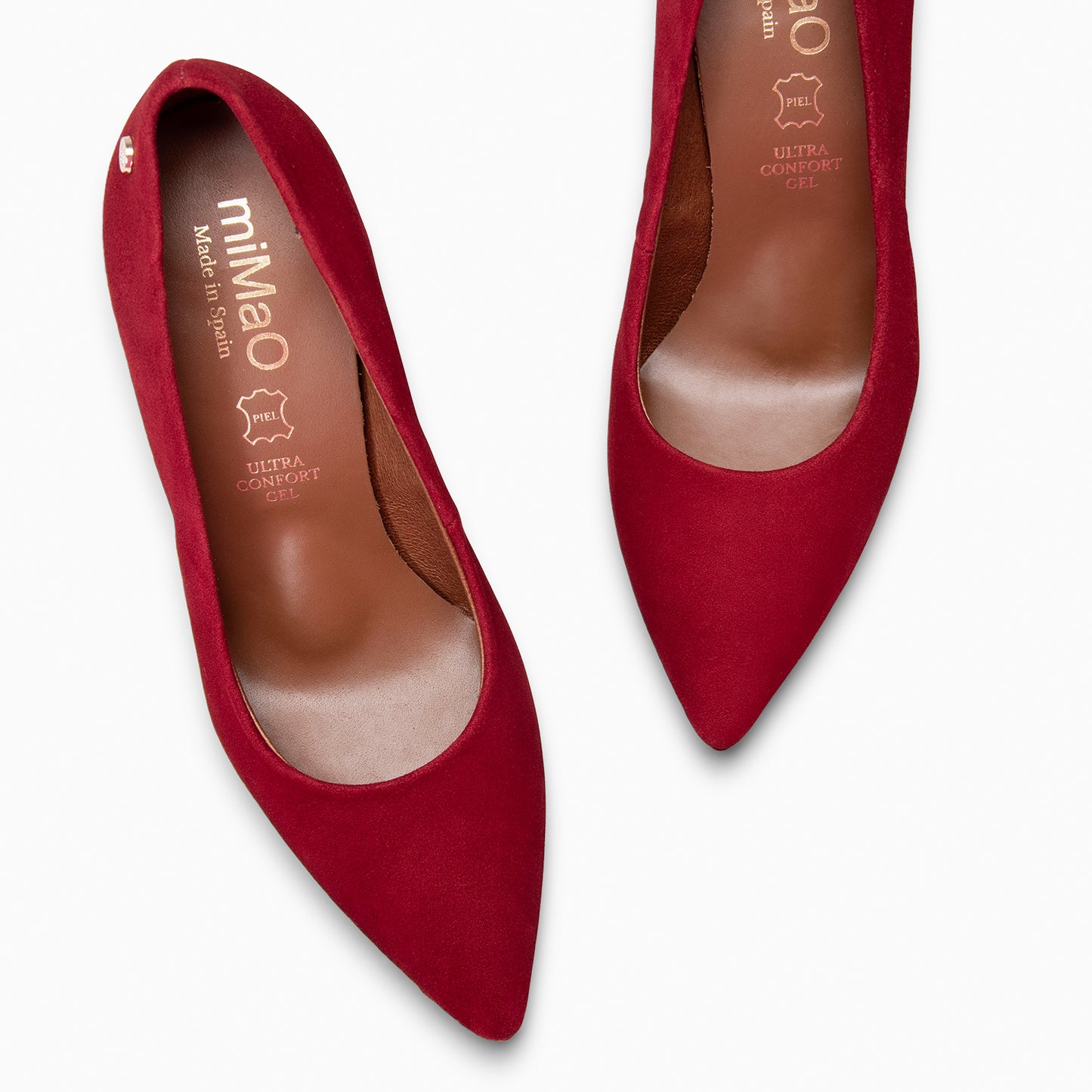 LAUREN – Zapato de tacón alto en piel BURDEOS