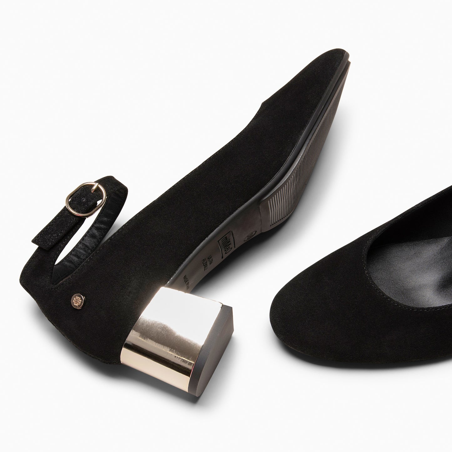 URBAN REDONDO CON PULSERA – Zapato de tacón medio NEGRO