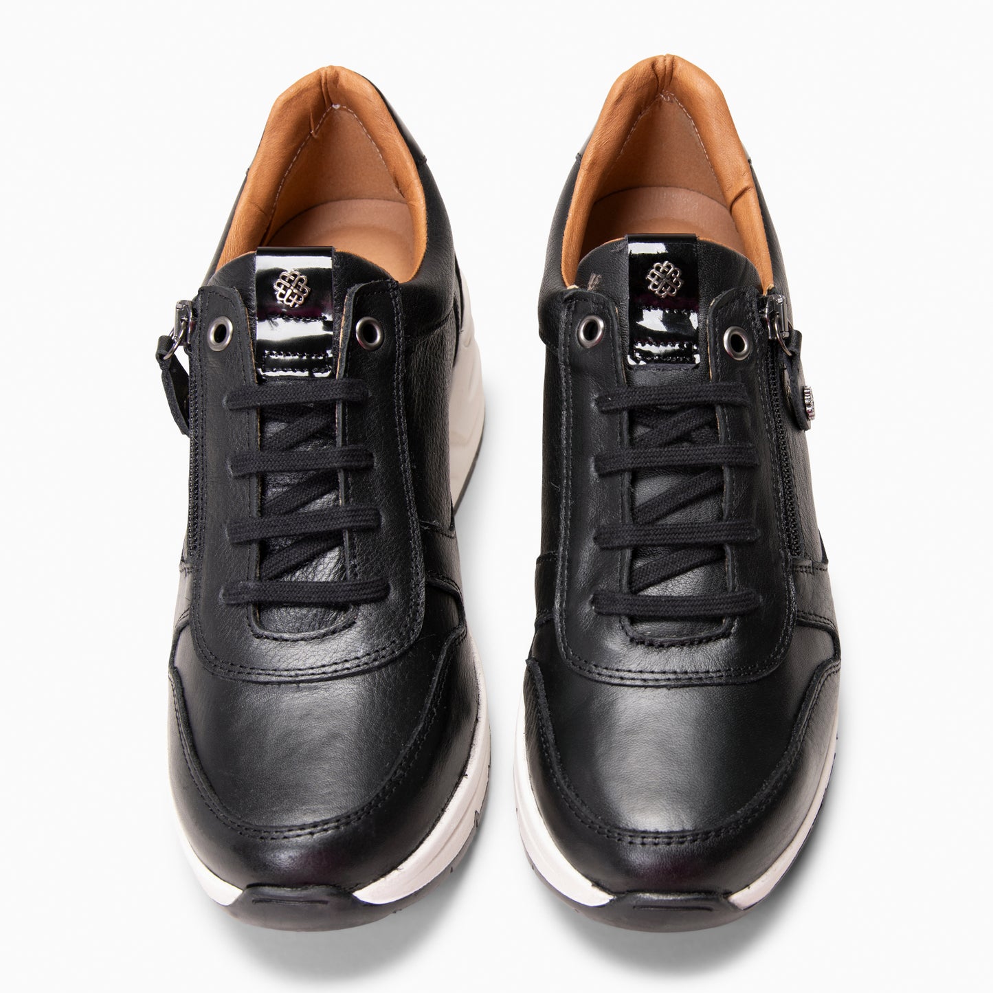 NIMES – Zapatillas deportivas con adorno cremallera NEGRO