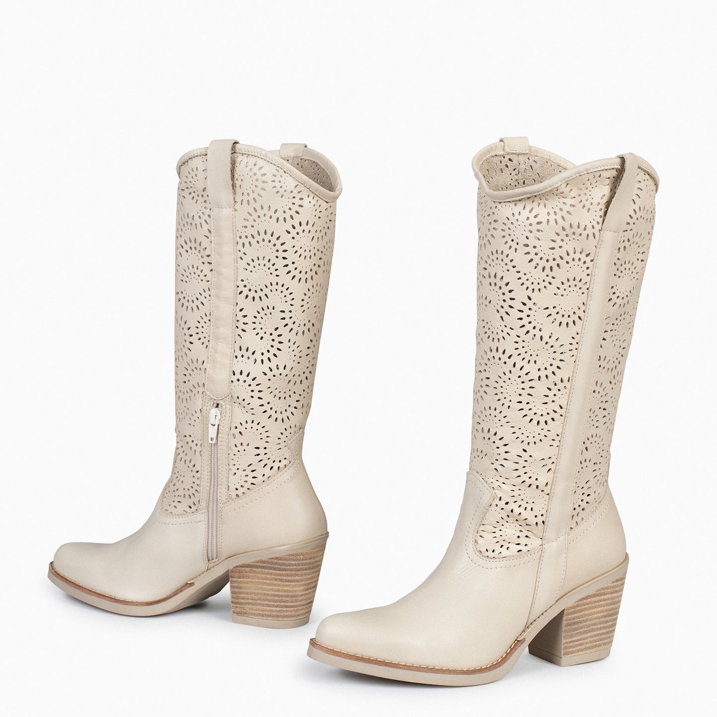 AUSTIN – Bottes Santiags D'été BEIGE