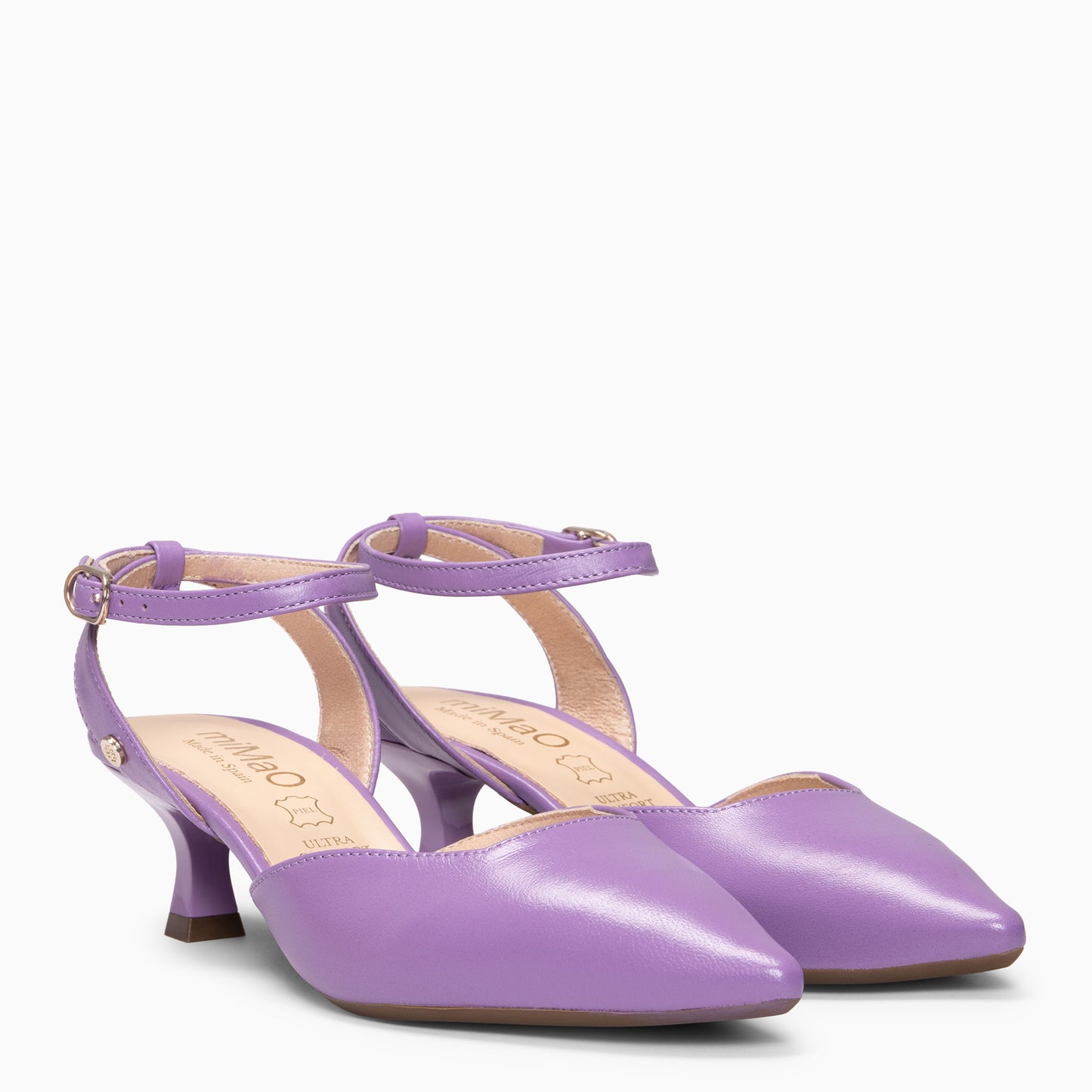 DANIELA - Destalonado con tacón kitten MALVA