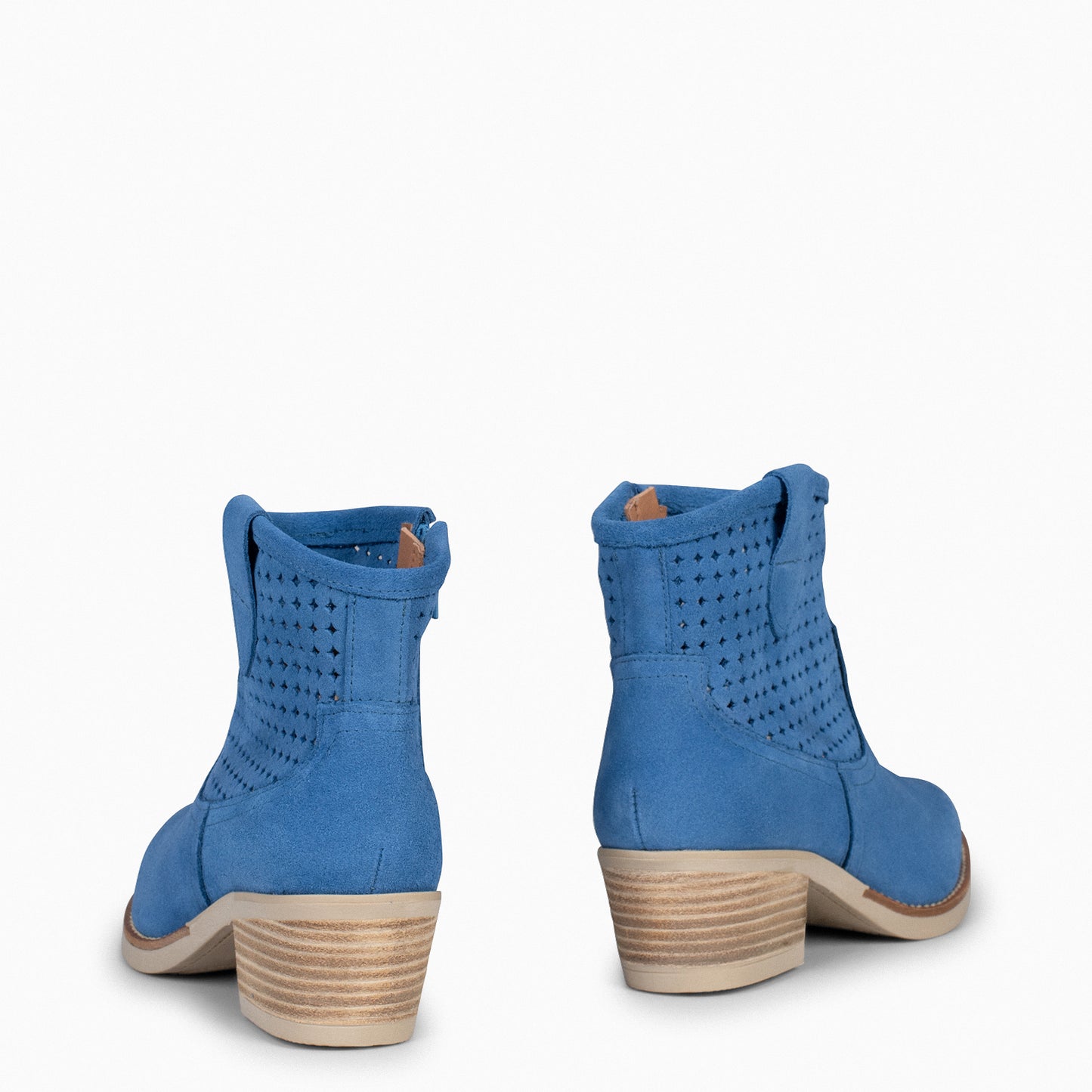 HOUSTON – Botines cowboy con tacón AZUL