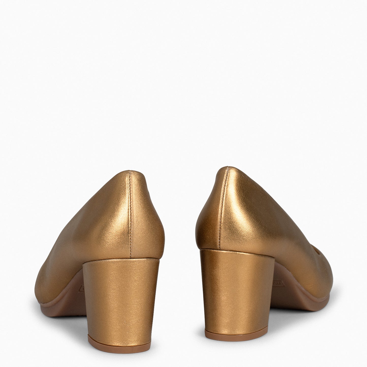 URBAN S SPLASH – Zapatos de tacón metalizados BRONCE