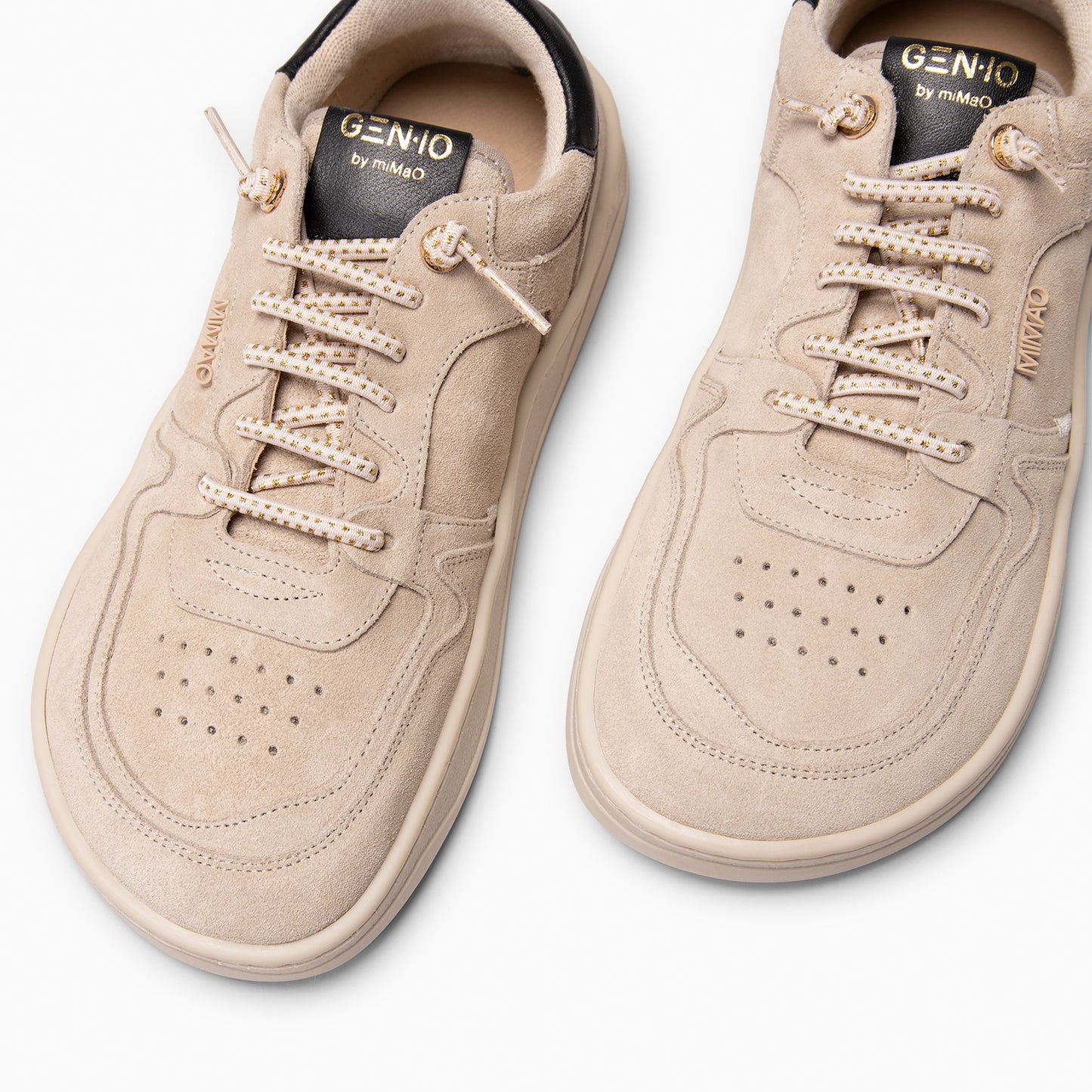 GEN-IO - Zapatillas baresoft BEIGE NEGRO