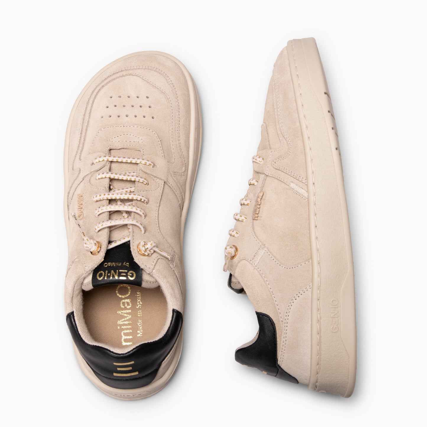 GEN-IO - Zapatillas baresoft BEIGE NEGRO