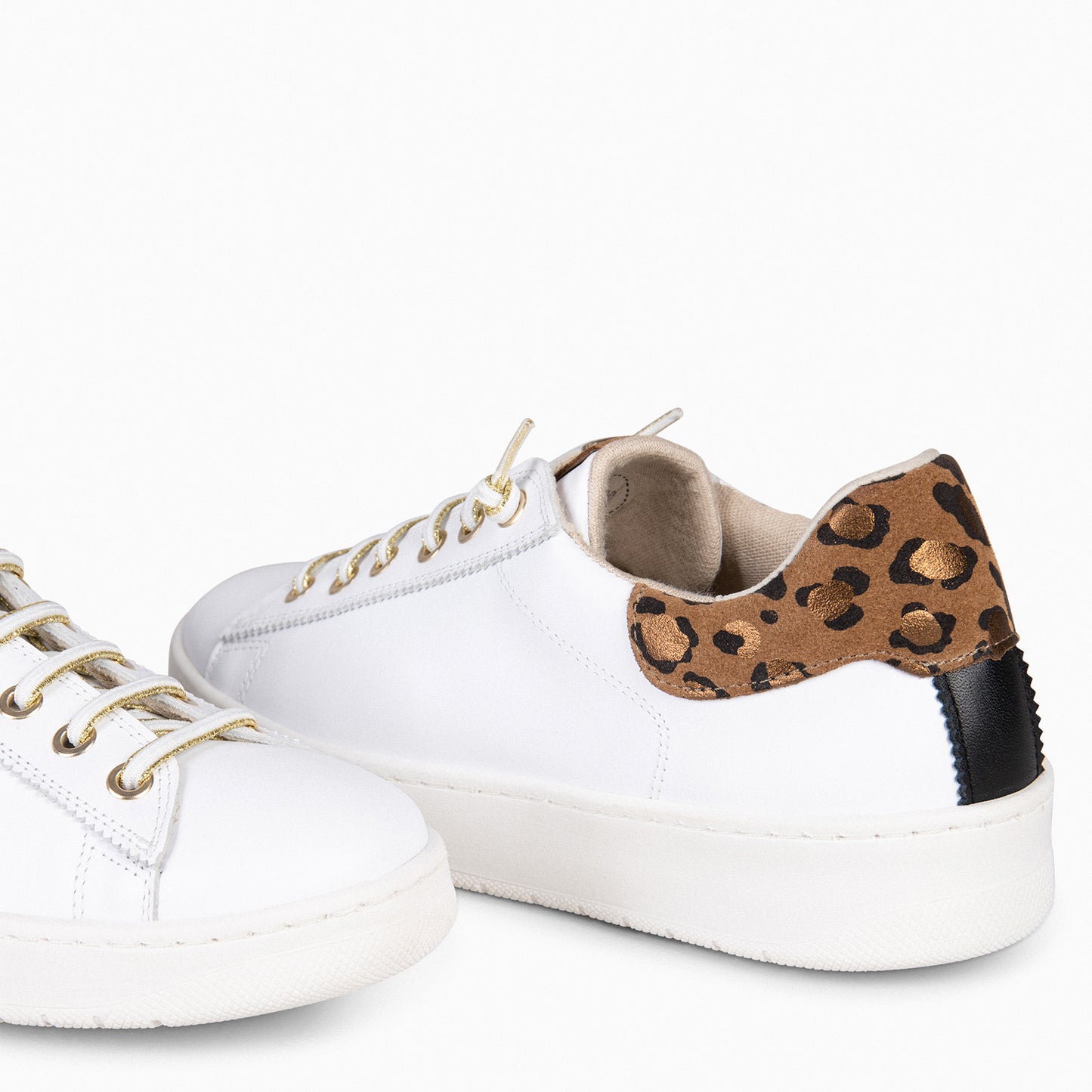 NANTES - Tênis Elegante LEOPARD BRANCO