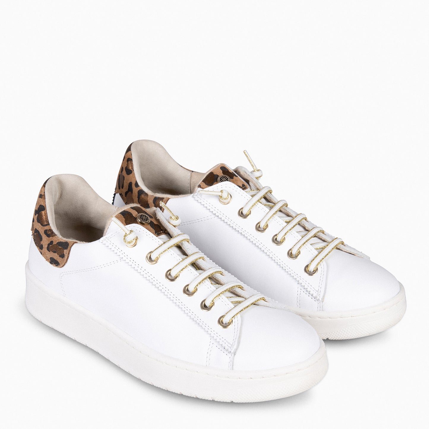 NANTES - Tênis Elegante LEOPARD BRANCO