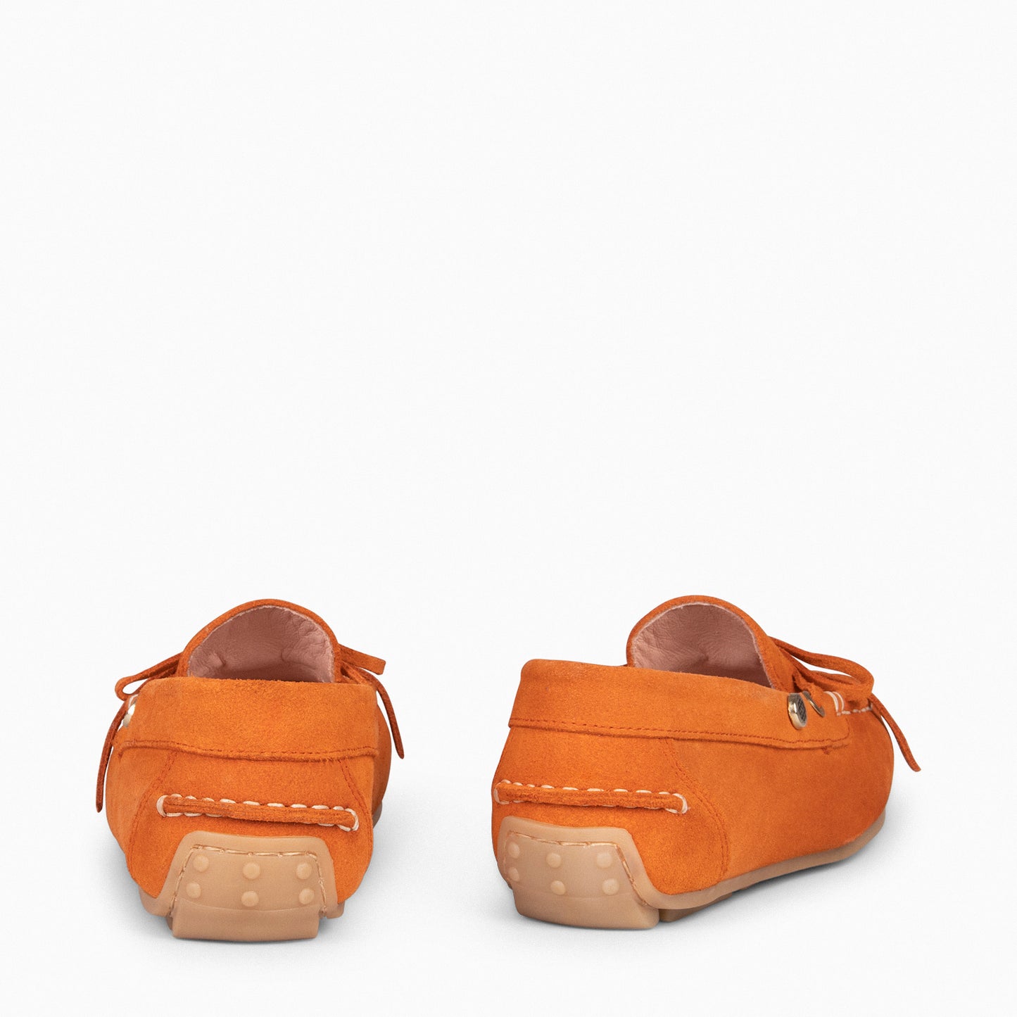 LAZO – Mocassins plats pour femme avec semelle intérieure amovible ORANGE