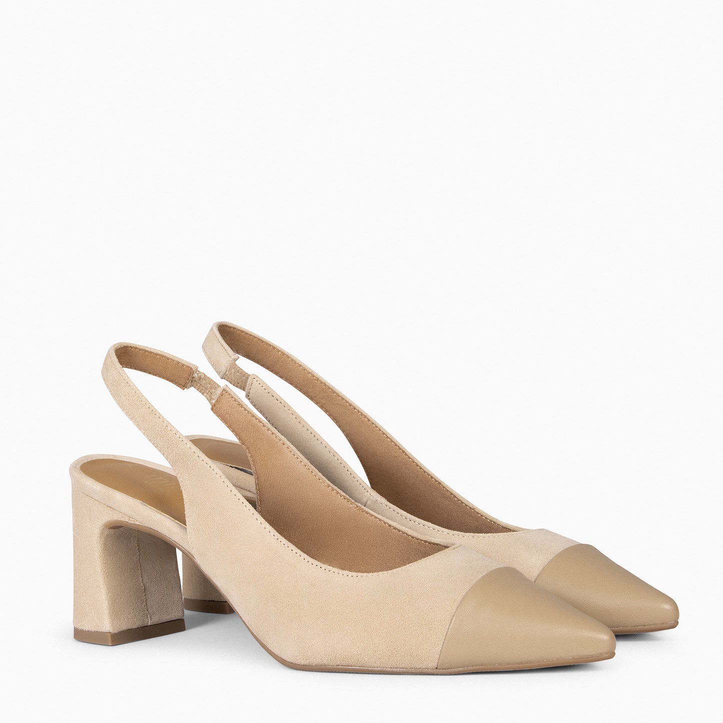 DIANA – Chaussure à bride arrière pour femme BEIGE