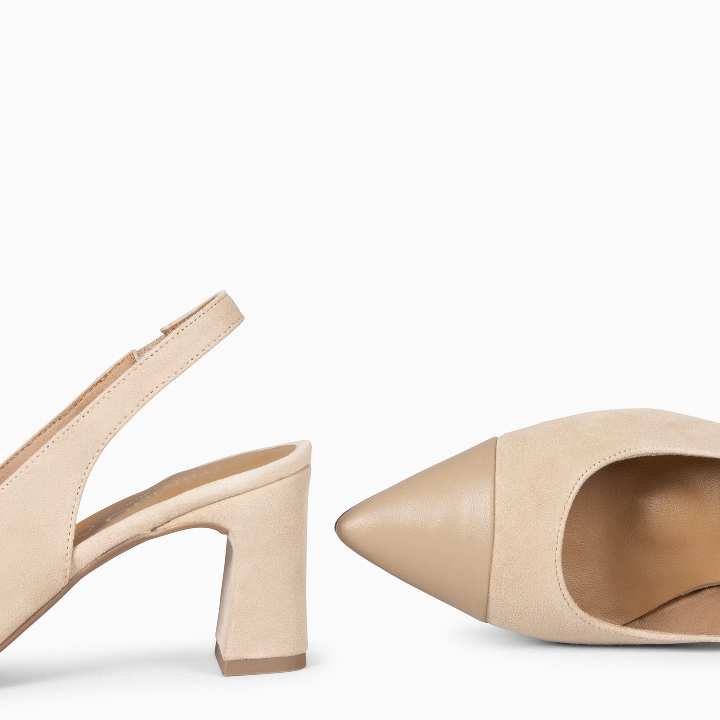 DIANA – Chaussure à bride arrière pour femme BEIGE