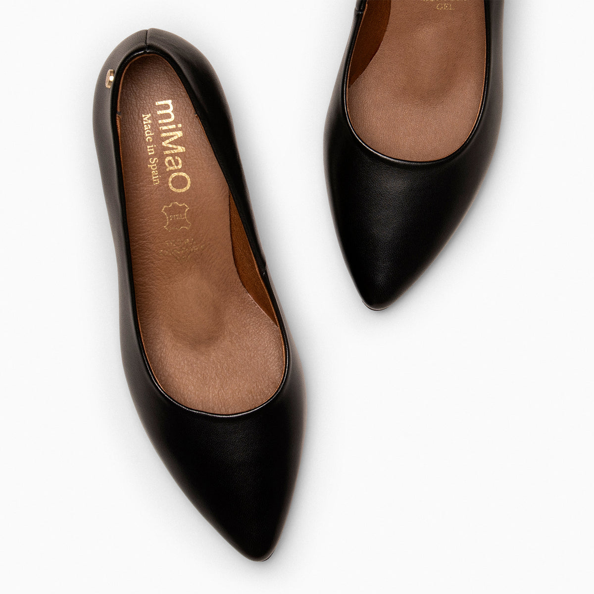 URBAN S SALON – Zapatos de tacón medio de napa NEGRO