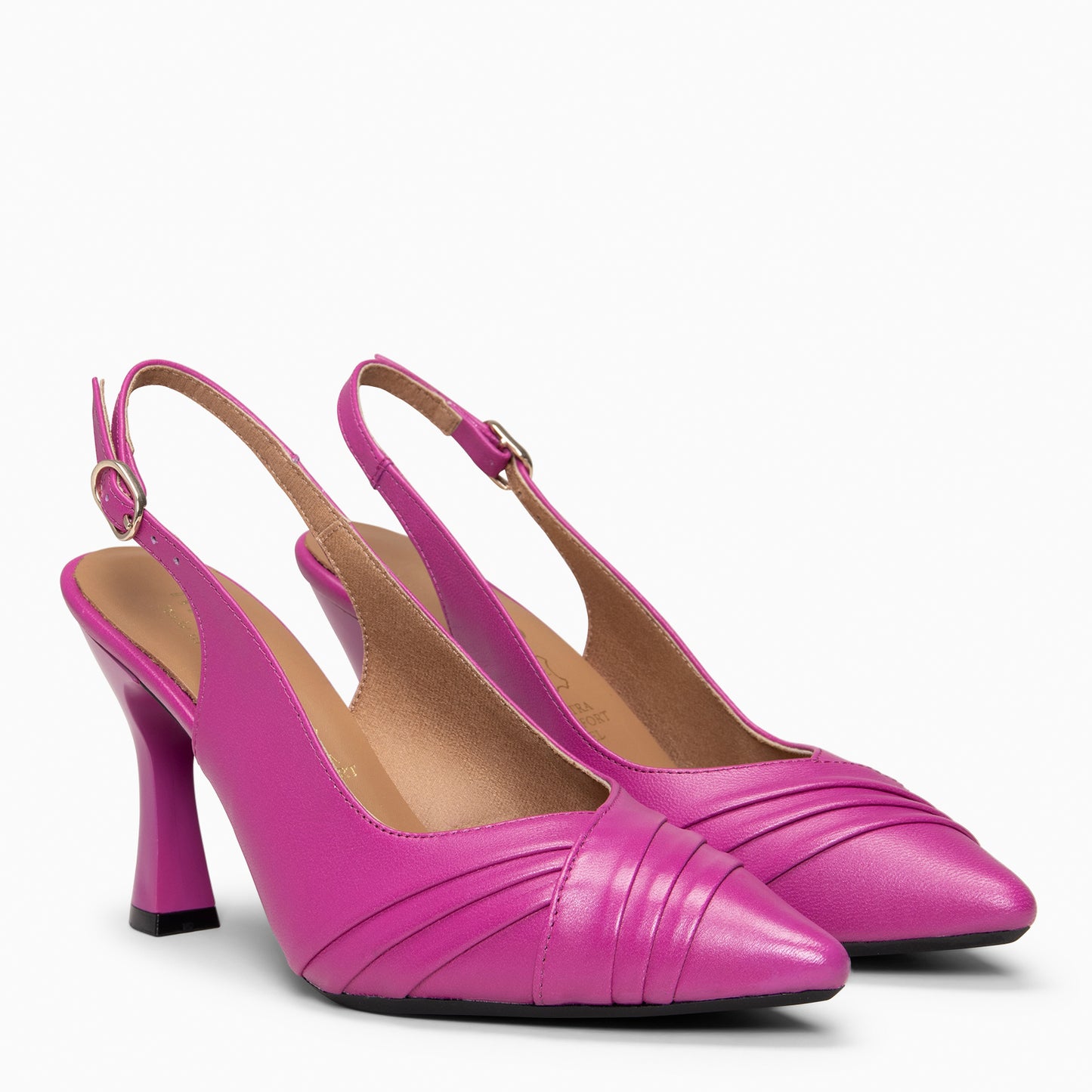 CARLA– Zapato de tacón alto destalonado BUGANVILLA