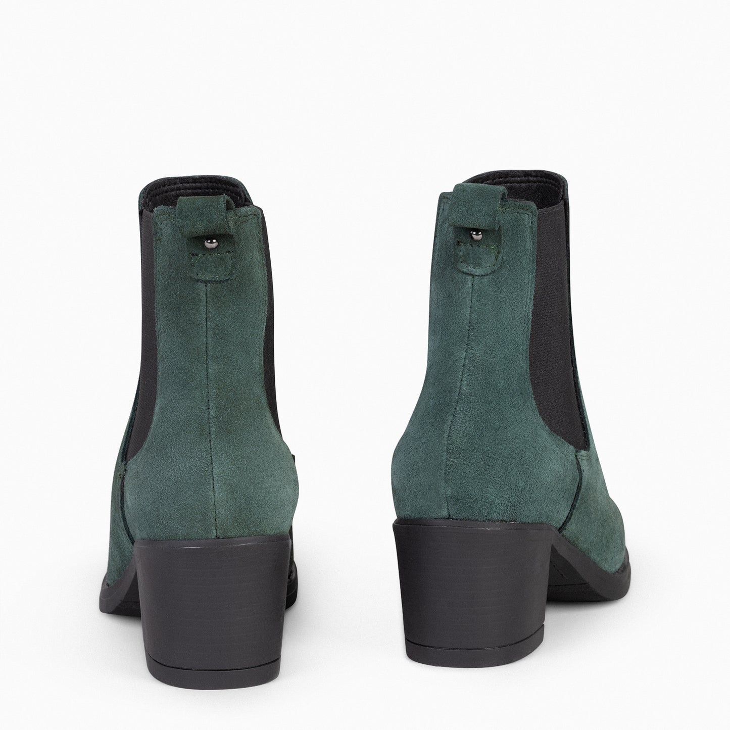 NEW CHELSEA - Botines de caña alta con tacón para mujer VERDE